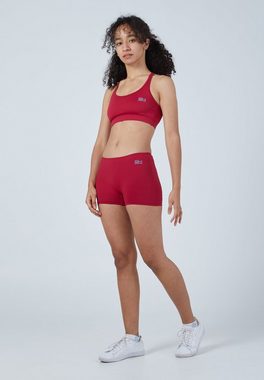 SPORTKIND Funktionsshorts Kurze Tennishose Ballhose Mädchen & Damen bordeaux rot