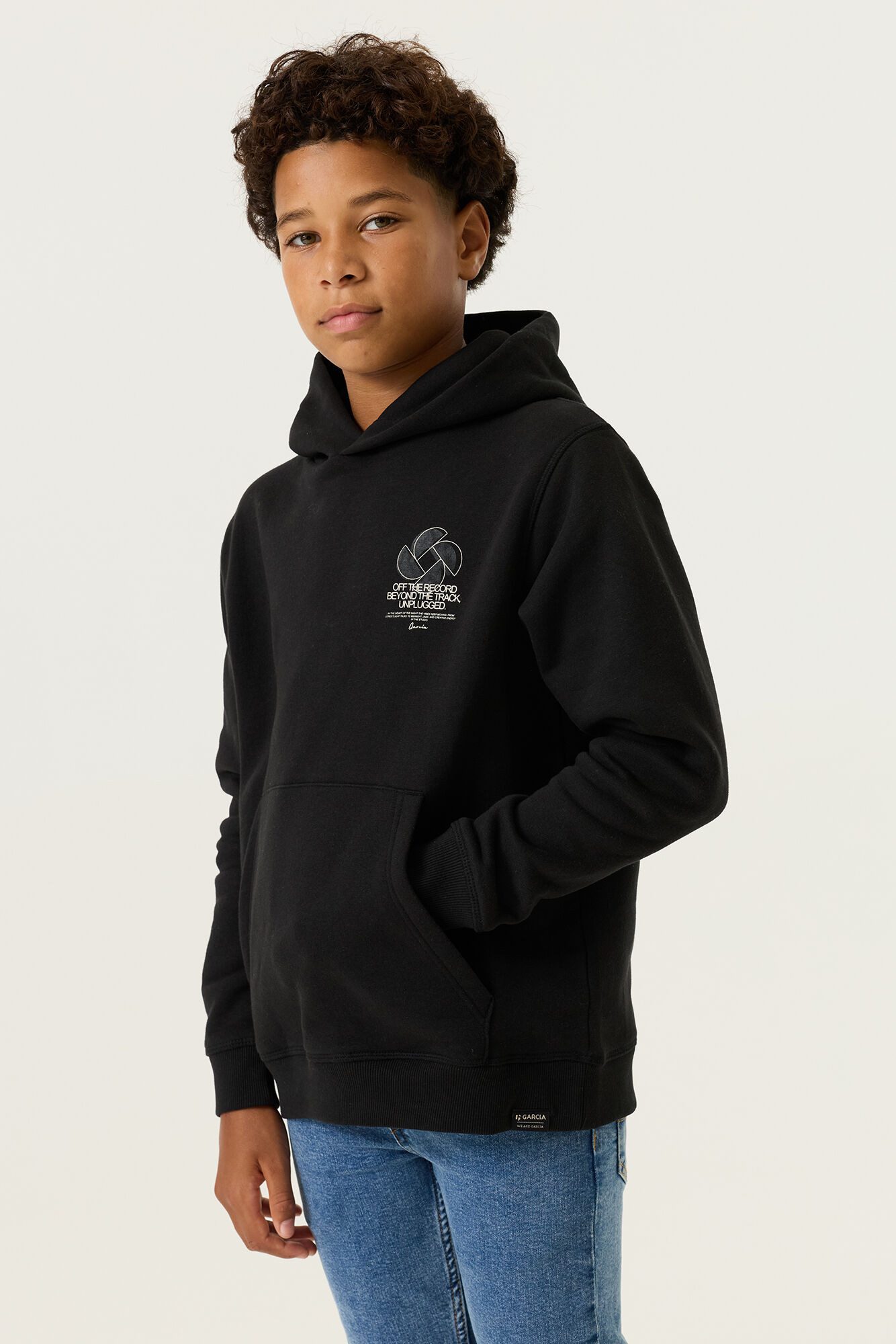 Garcia Hoodie Rückseite plakativ bedruckt
