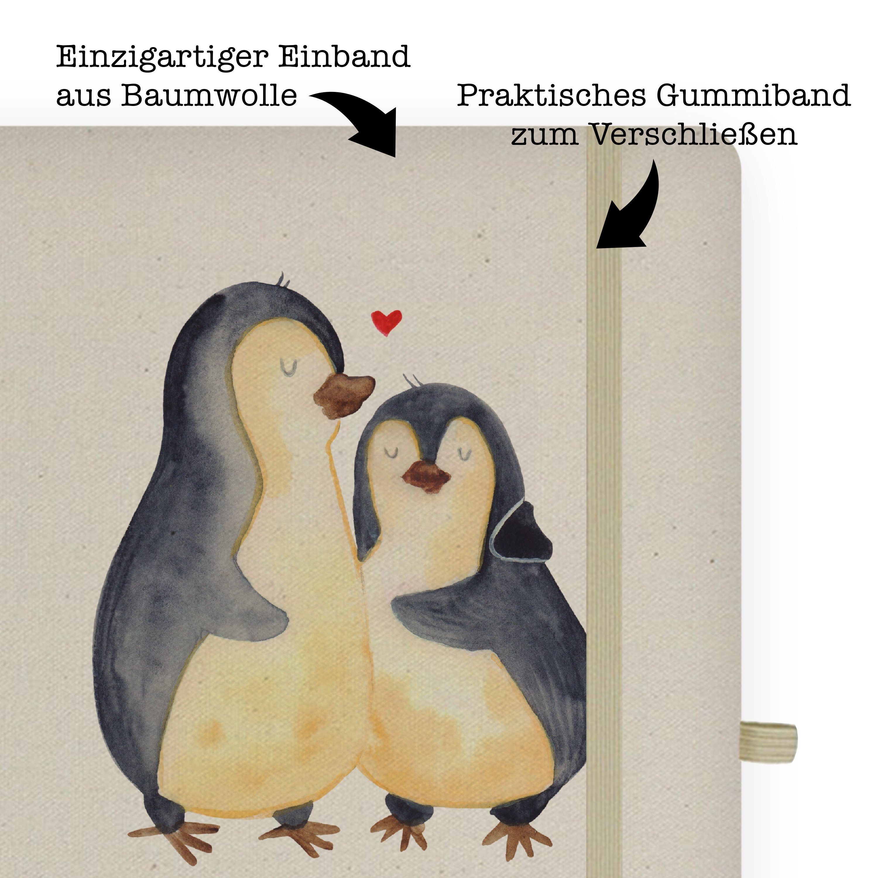Panda Mr. Pinguine - & Notizbuch - Geschenk, Transparent Einschlafen Schreibbuch, Skizzenbu Mrs.
