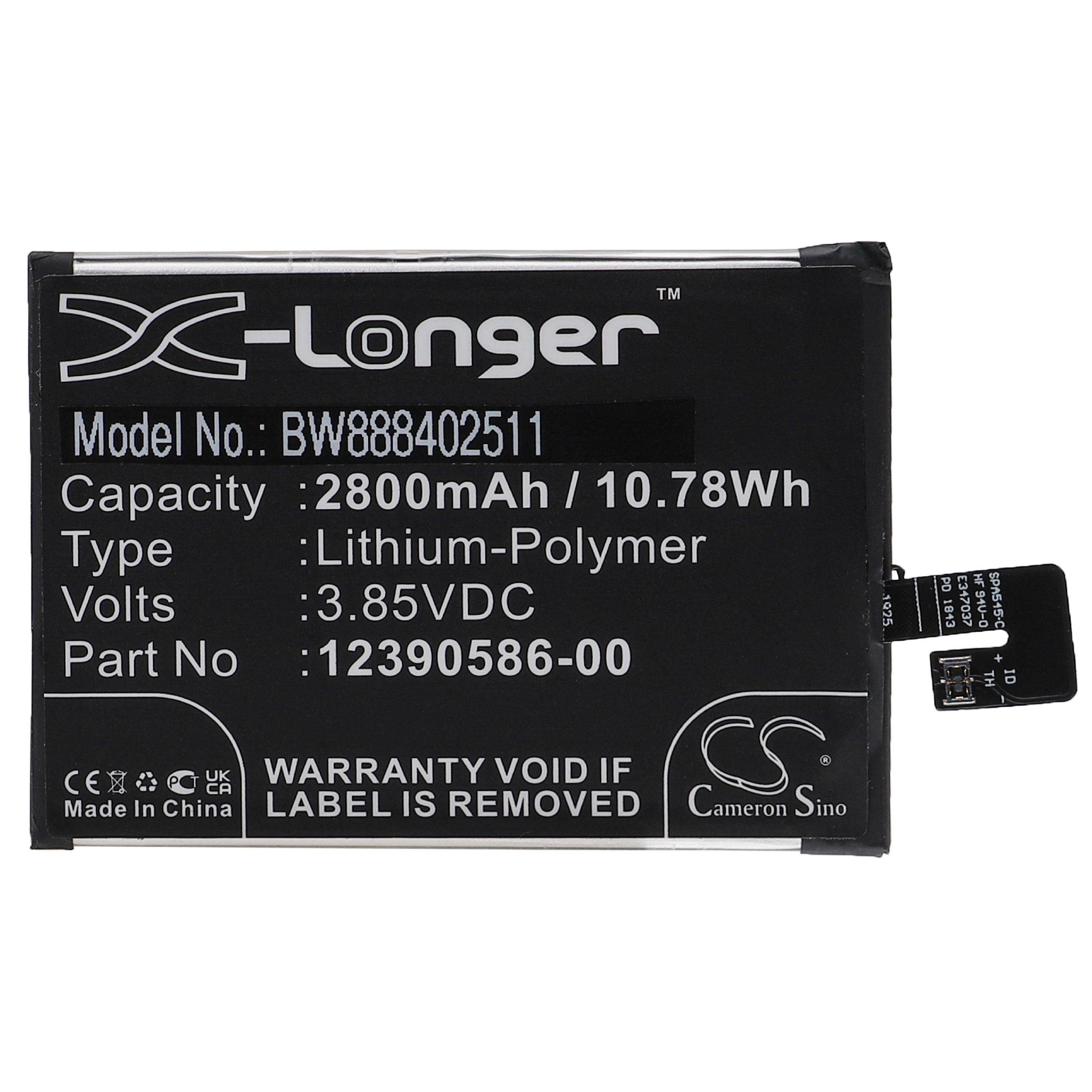 vhbw Ersatz für Sony 12390586-00 für Smartphone-Akku Li-Polymer 2800 mAh (3,85 V)