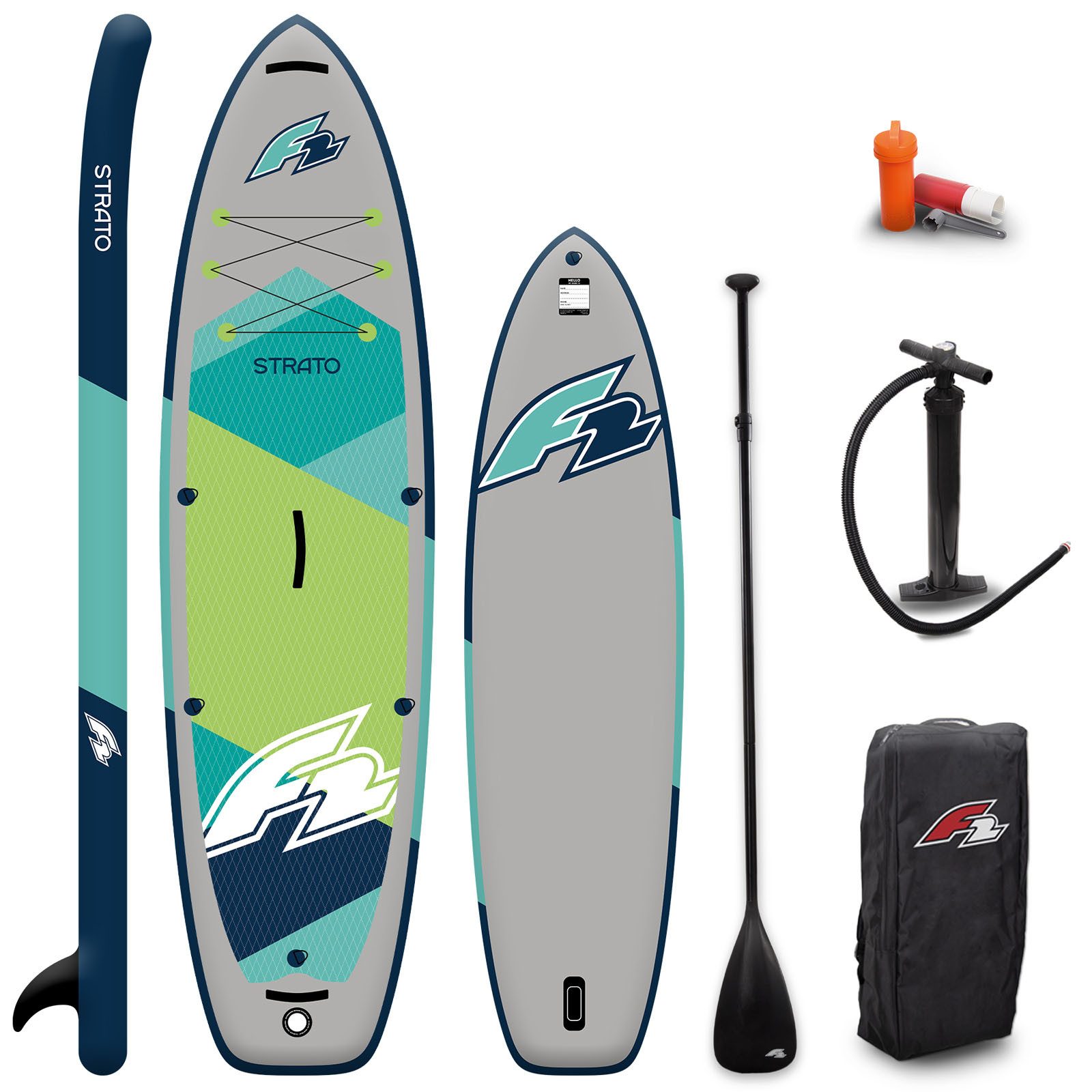 SUP-Board F2 SUP Stand Up Paddle Board Strato 10'5'' Grün