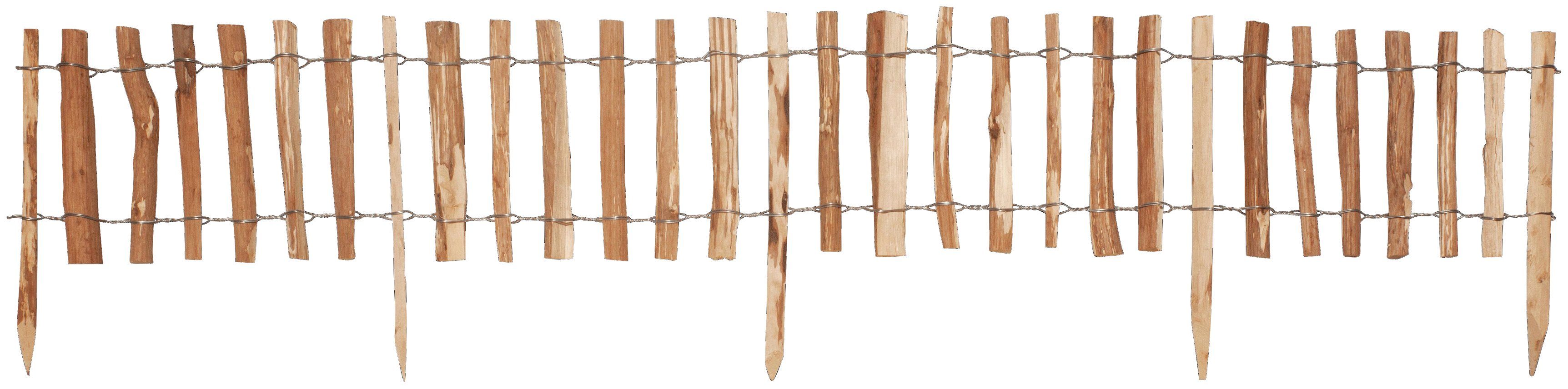 Kiehn-Holz Beetumrandung Mini-Haselnuss-Beetgrenze, LxH: 200x28 cm, Abstand 3-4 cm