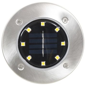 vidaXL Außen-Wandleuchte Solar-Bodenleuchten 8 Stk. LED Warmweiß