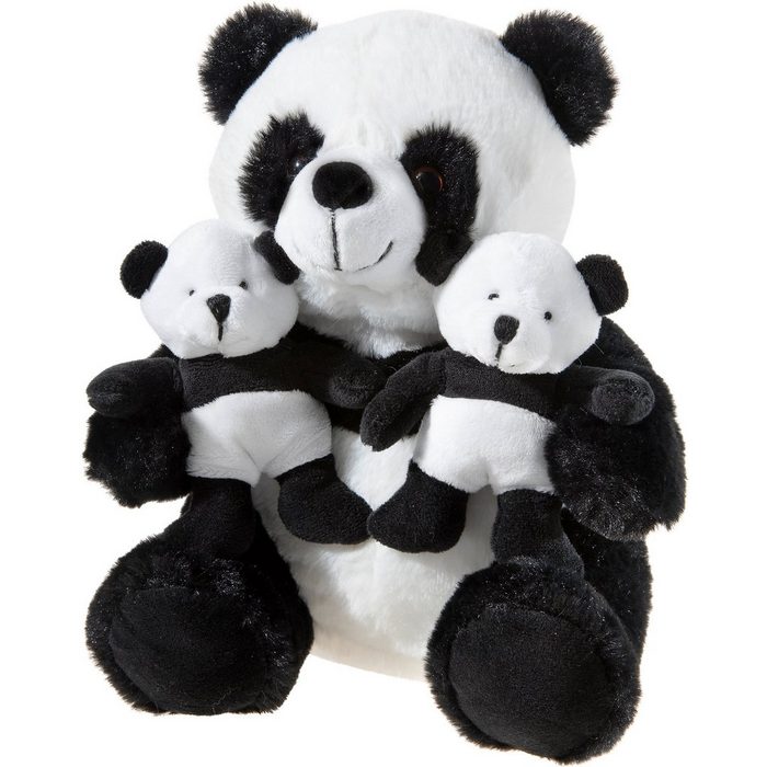 Heunec® Kuscheltier Misanimo Panda mit Zwillingen 26 cm