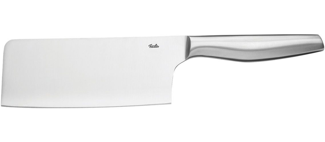 Fissler Hackmesser Essential, stabile Klinge, Halbkropf, leicht gebogenes Klingenprofil