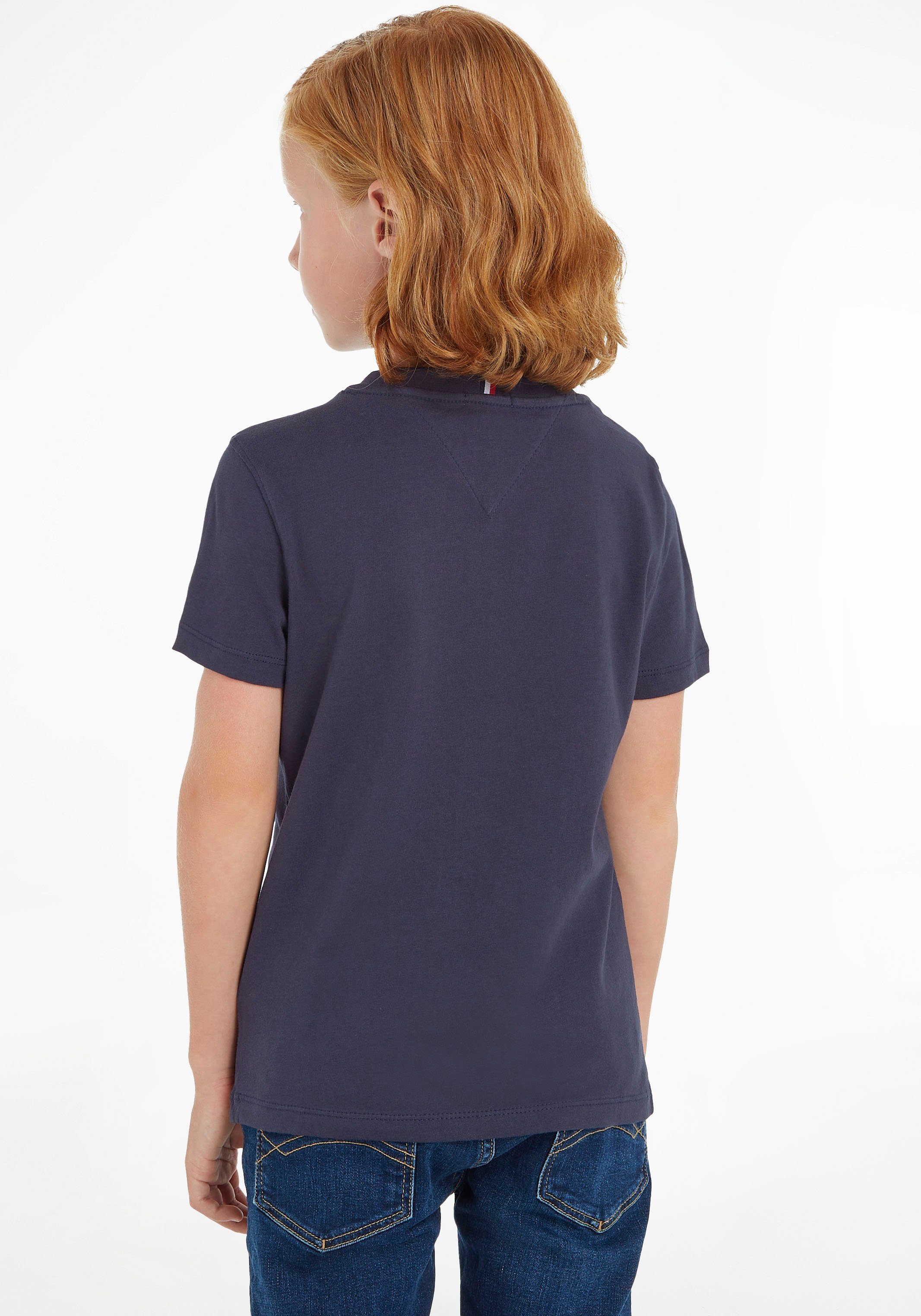 Jungen T-Shirt Hilfiger Kinder Kids ESSENTIAL Junior TEE MiniMe,für Mädchen Tommy und