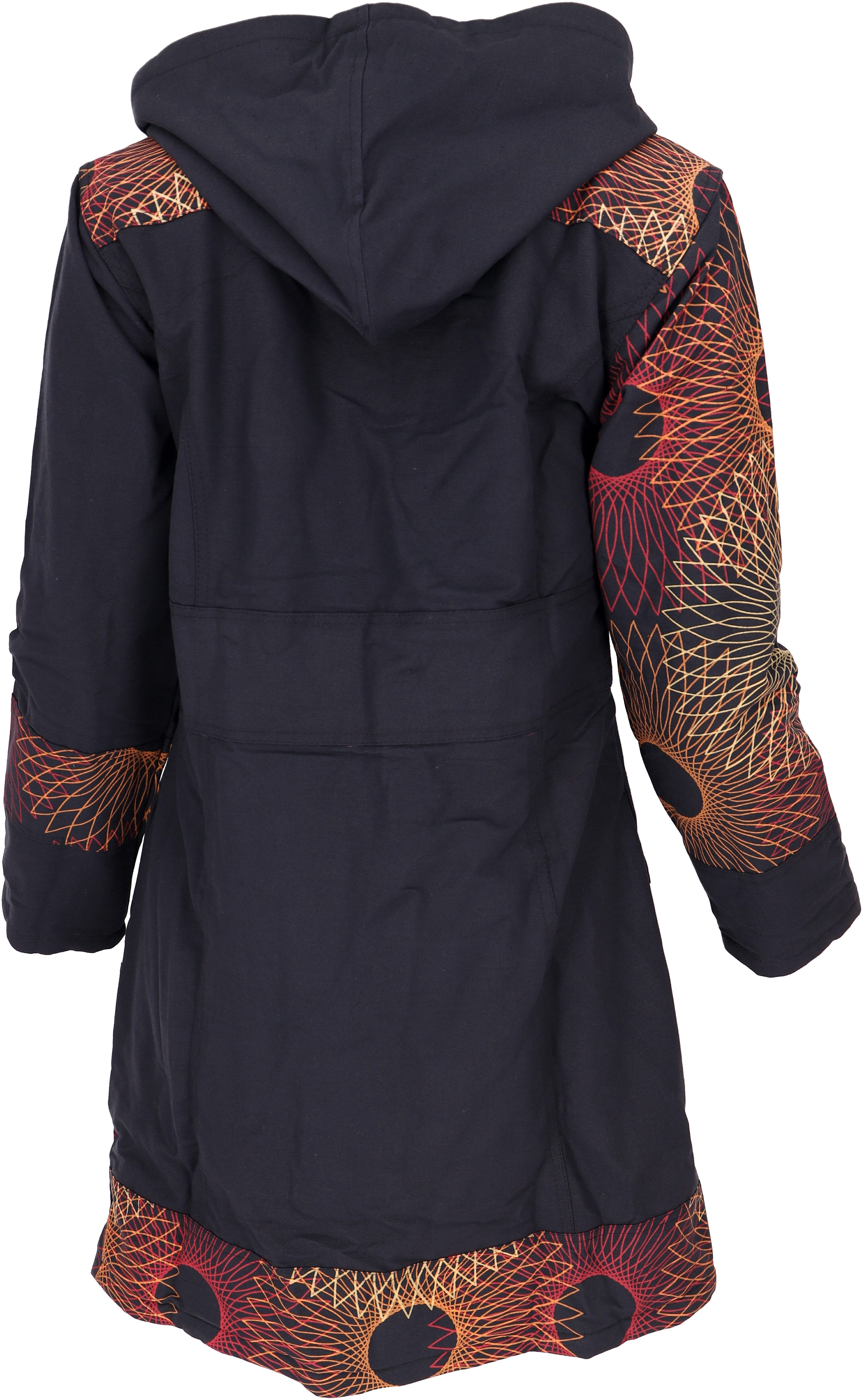 Guru-Shop Langjacke Boho Hippie chic Jacke, Patchwork Jacke,.. alternative Bekleidung
