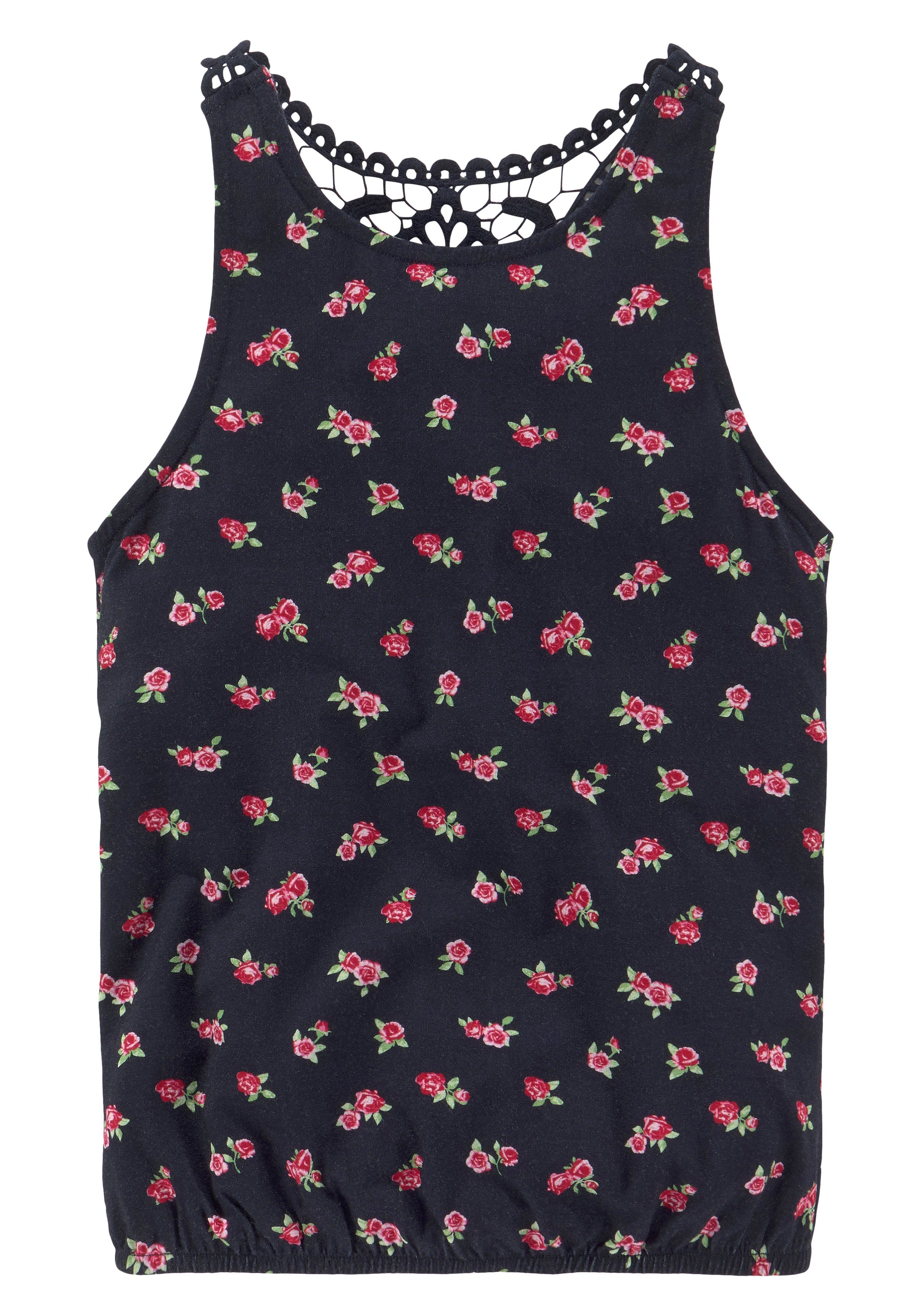 KangaROOS Tanktop mit Spitzeneinsatz Rücken im