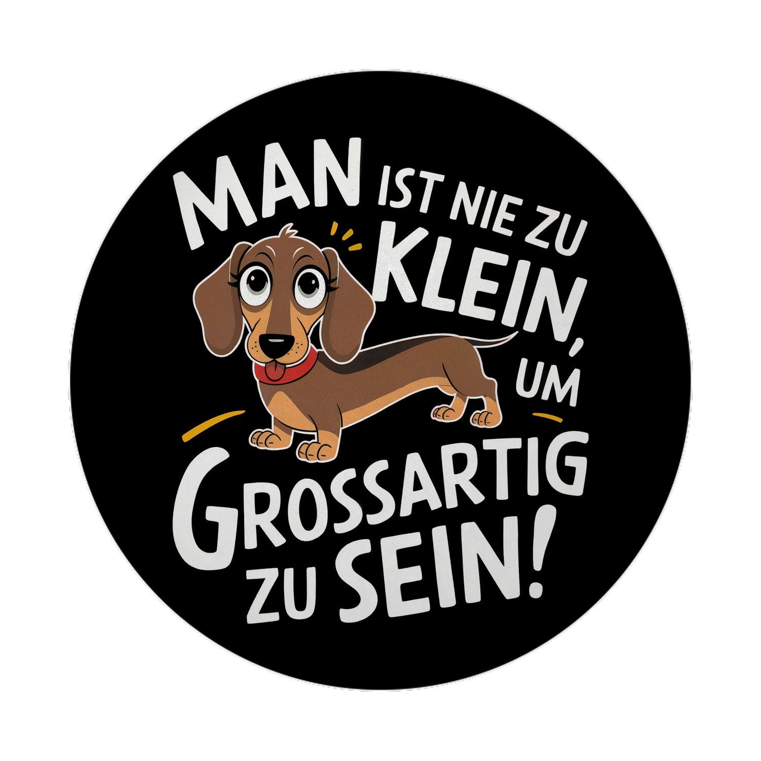 speecheese Magnet Fröhlicher Dackel - Großartig sein Magnet mit Flaschenöffner