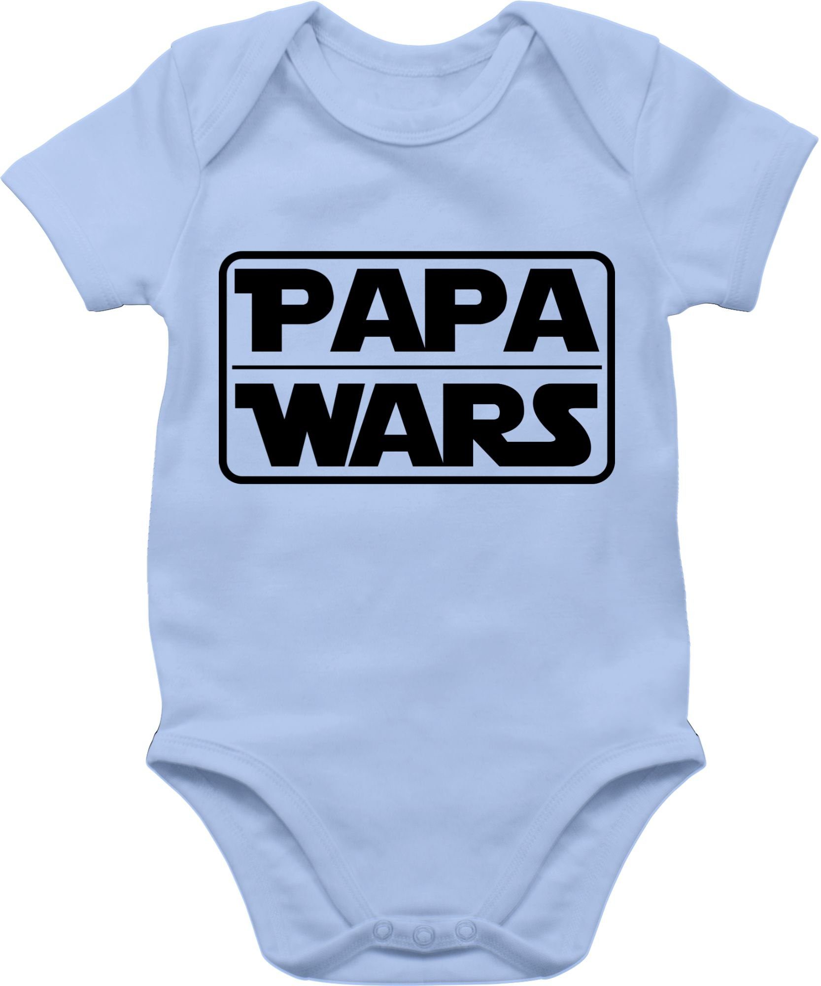 Babyblau Wars Baby Sprüche Papa Shirtbody Shirtracer 3