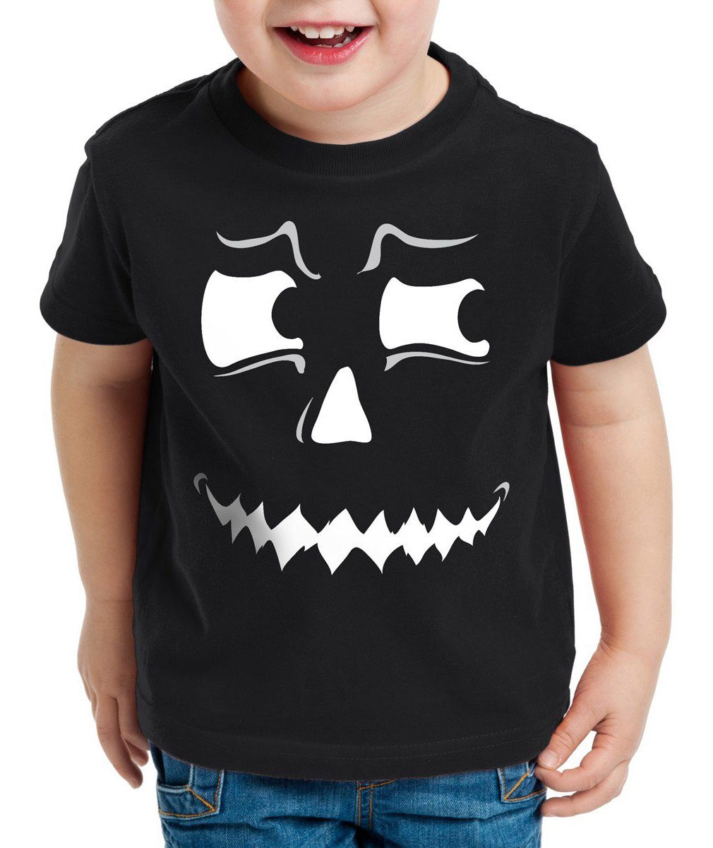 style3 Print-Shirt Kinder T-Shirt Grusel Geist Halloween Fasching Kostüm Kürbis-Kopf Party Fun Spuk