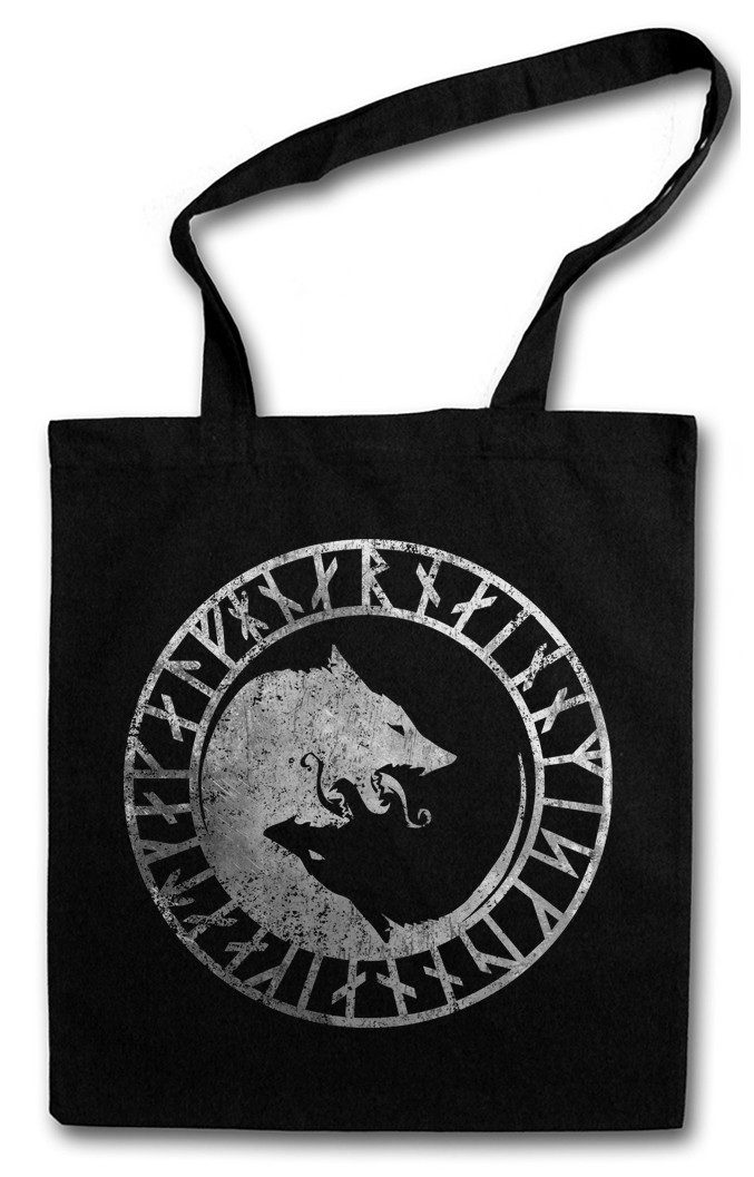 Urban Backwoods Beuteltasche Geri And Freki Stofftasche Odhins Wölfe Odin Wolves Paganism Thor (1-tlg), SNewpaganism Heidentum Thor Wikinger