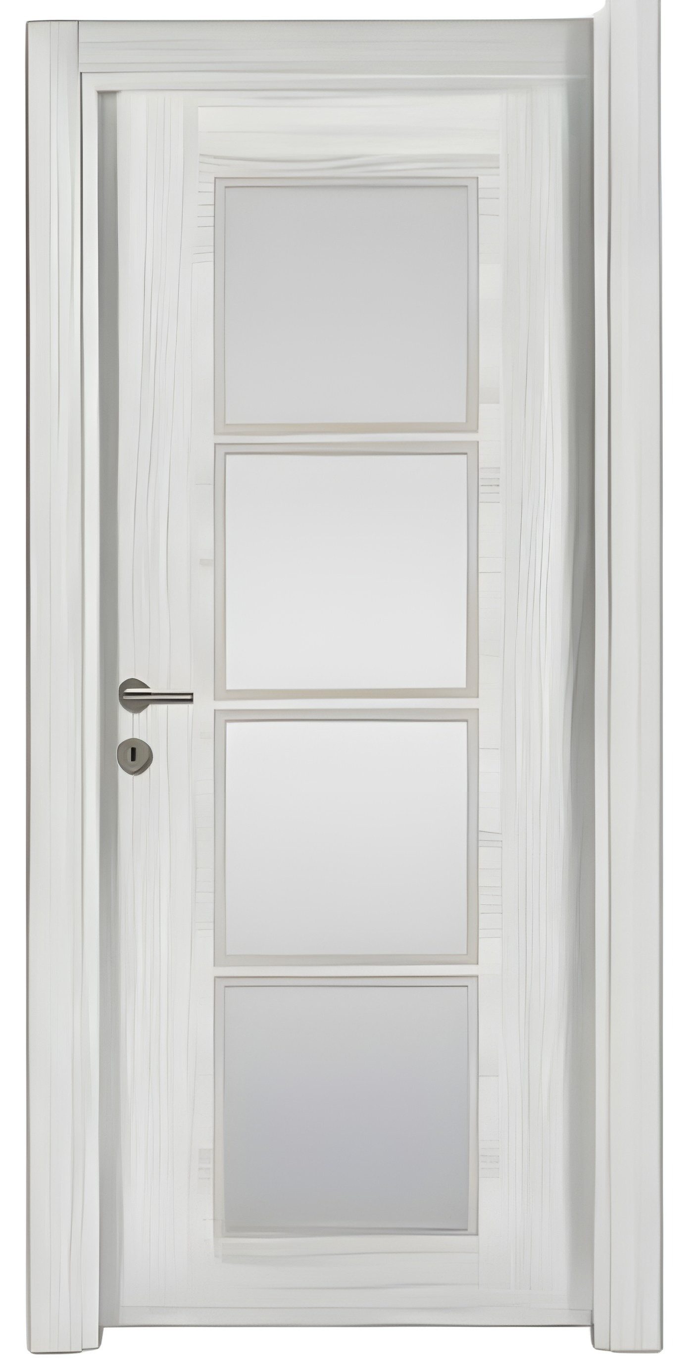 JVmoebel Zimmertür Hellgraue Designer-Kompletttür aus hochwertigem Material