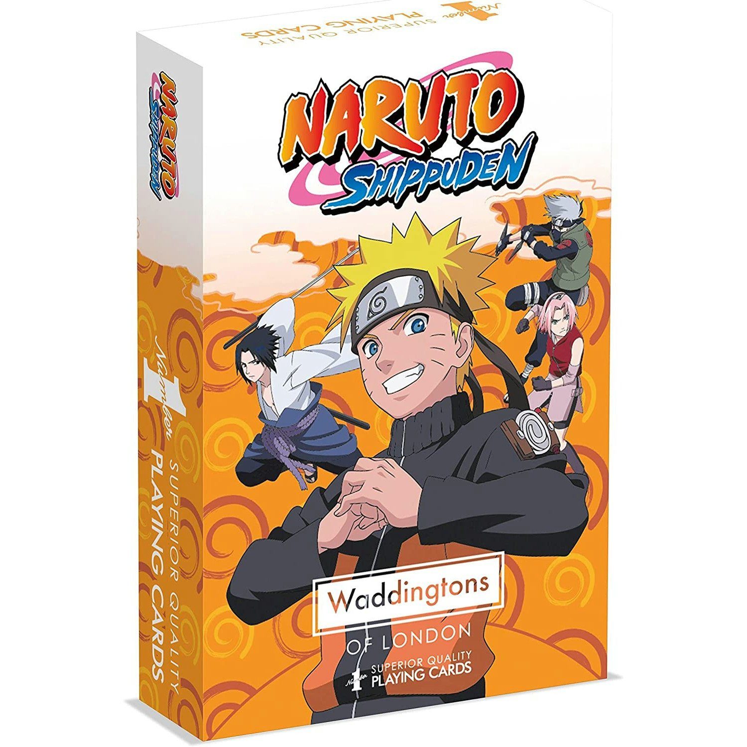 Winning Moves Spiel Number 1- Spielkarten - Naruto Shippuden, Kartenspiel, inkl. 2 Joker