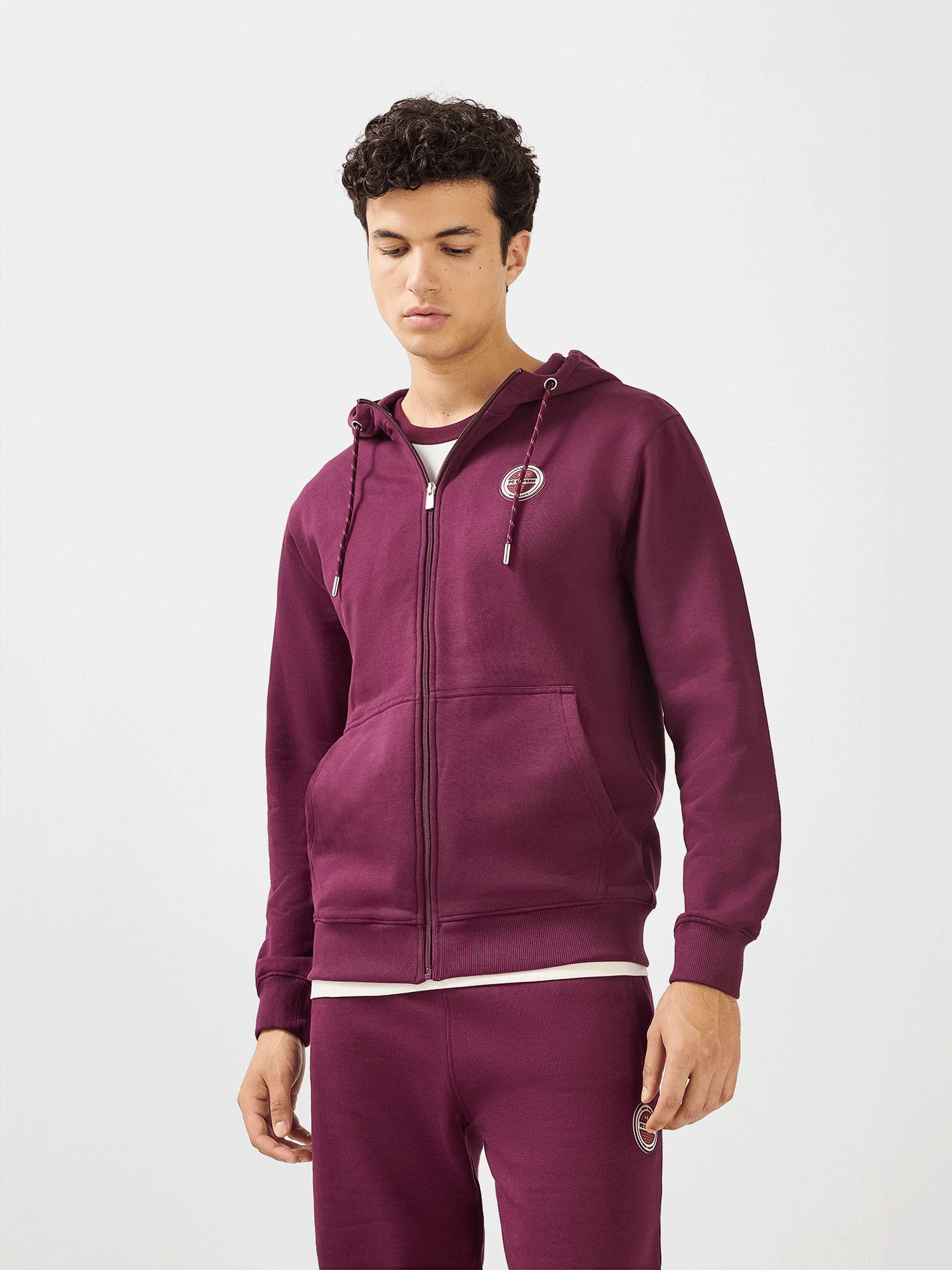 FC Bayern München Kapuzensweatjacke FC Bayern München, Zip-Up Hoodie Heimat, Herren, Bordeaux