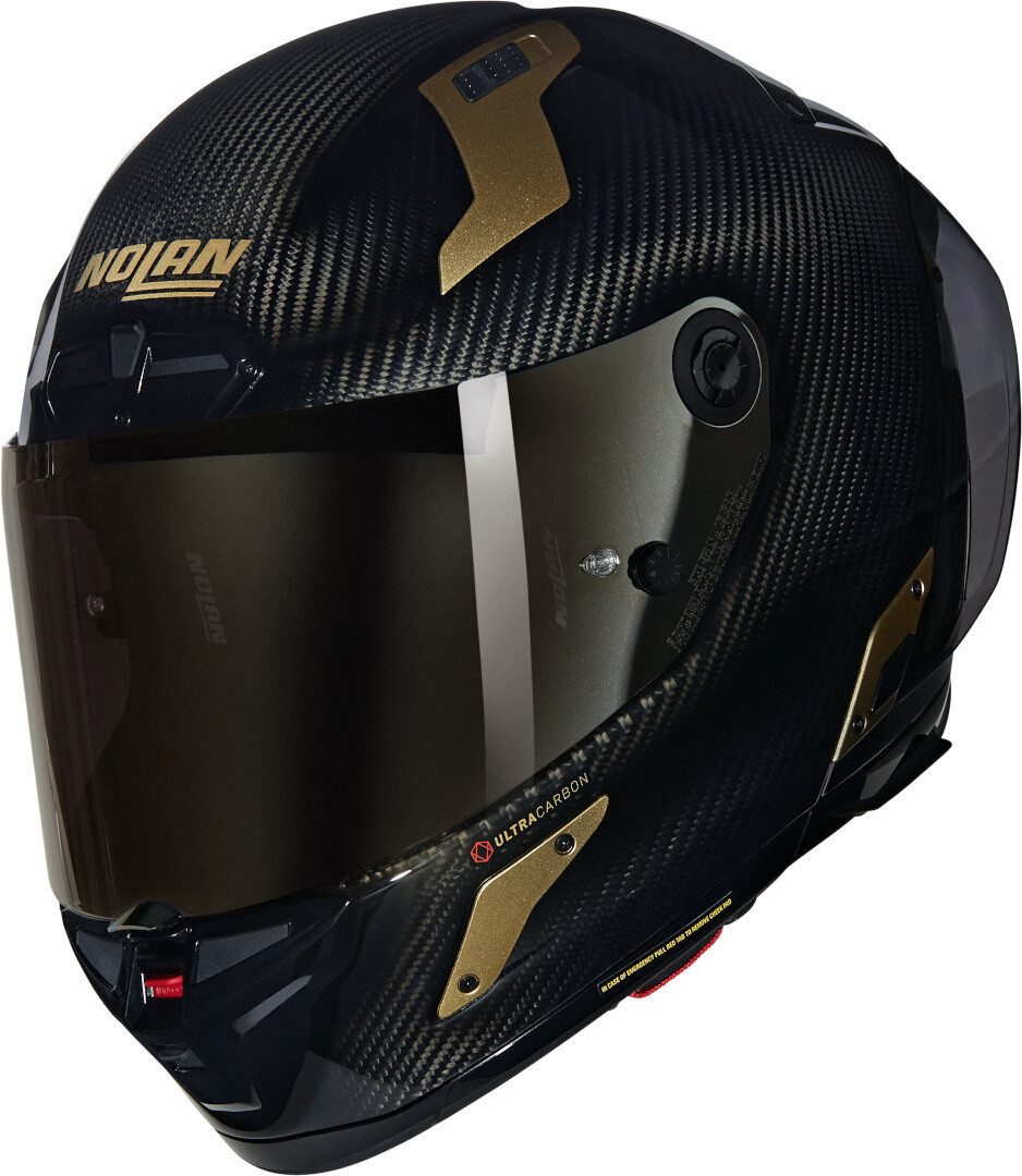 NOLAN Motorradhelm X-804 RS Ultra Carbon Aureo Helm, Notfallsystem-Polsterung (EQRS)