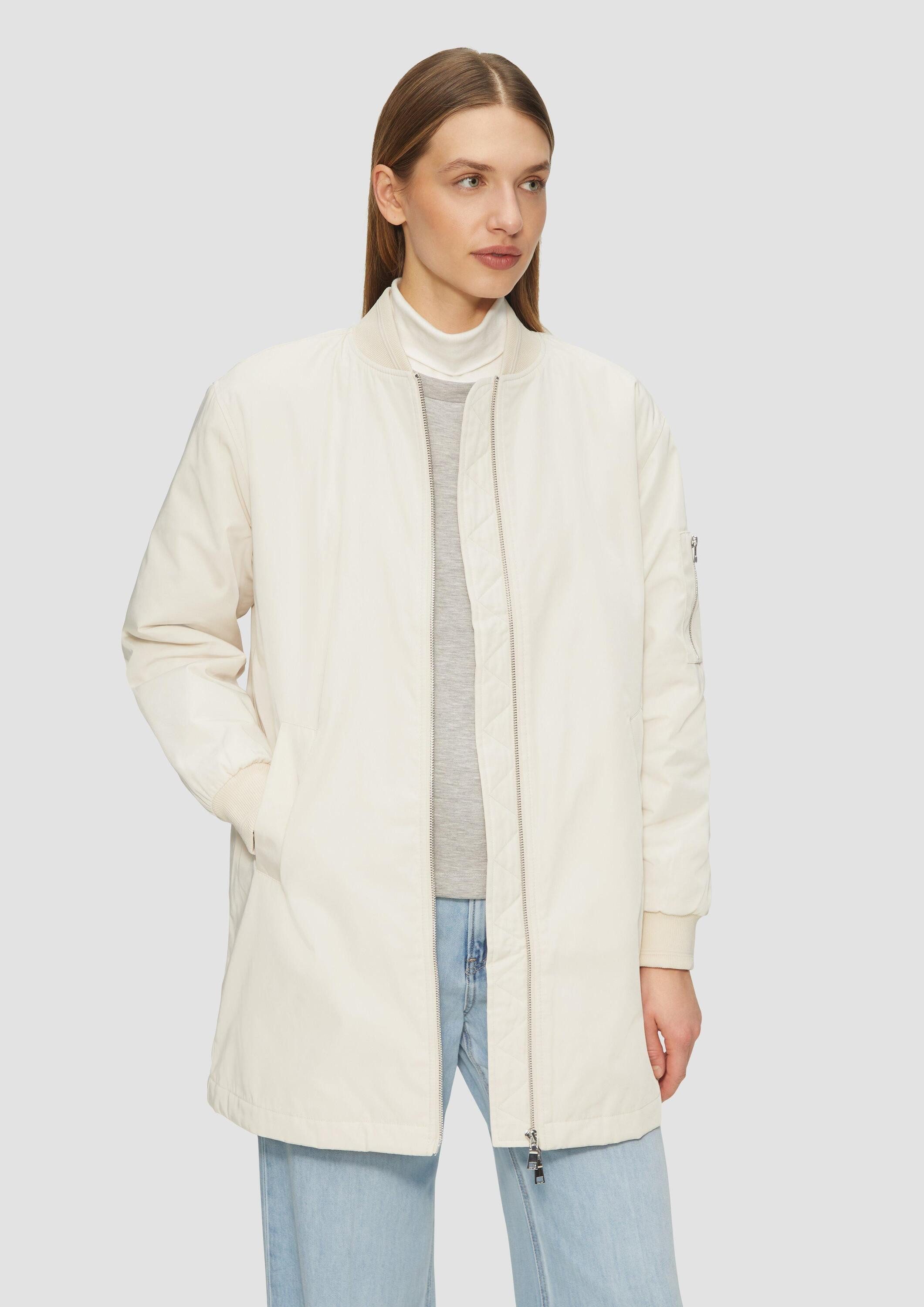 s.Oliver Funktionsmantel Outdoor-Mantel Leicht gefütterter Blousonmantel im Relaxed Fit