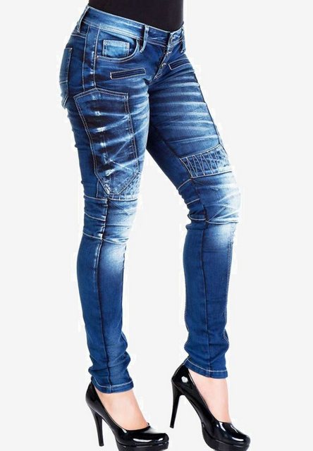 Hosen - Cipo Baxx Bequeme Jeans im Biker Stil in Slim Fit ›  - Onlineshop OTTO