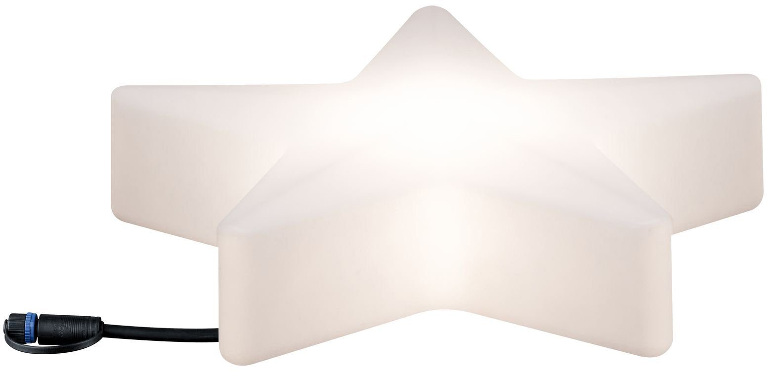 Paulmann LED Stern Plug & Shine, Plug & Shine, LED fest integriert, Warmweiß, IP67 3000K 24V