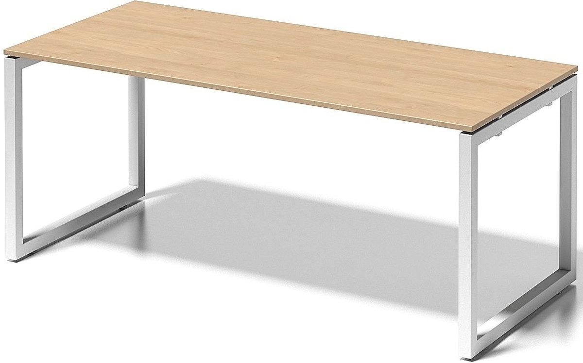Bisley Schreibtisch Schreibtisch Cito BxTxH 180x80x74cm ahorn Gestell verkehrsweiß