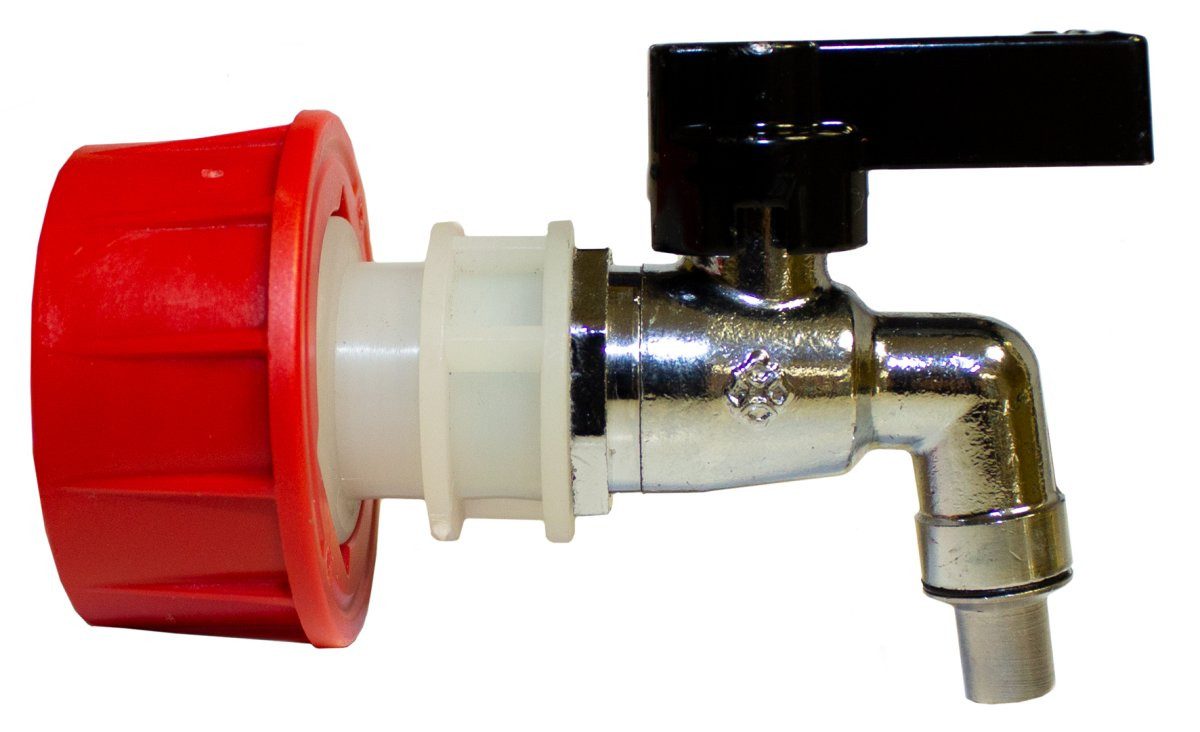Kanister Messing-Auslaufhahn 3/4" inkl. Übergangsstück