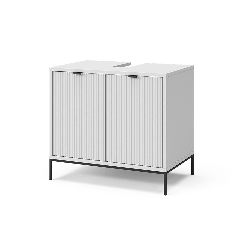Vicco Waschtischunterschrank Eliza Weiß 70 x 63 cm mit 2 Türen günstig online kaufen