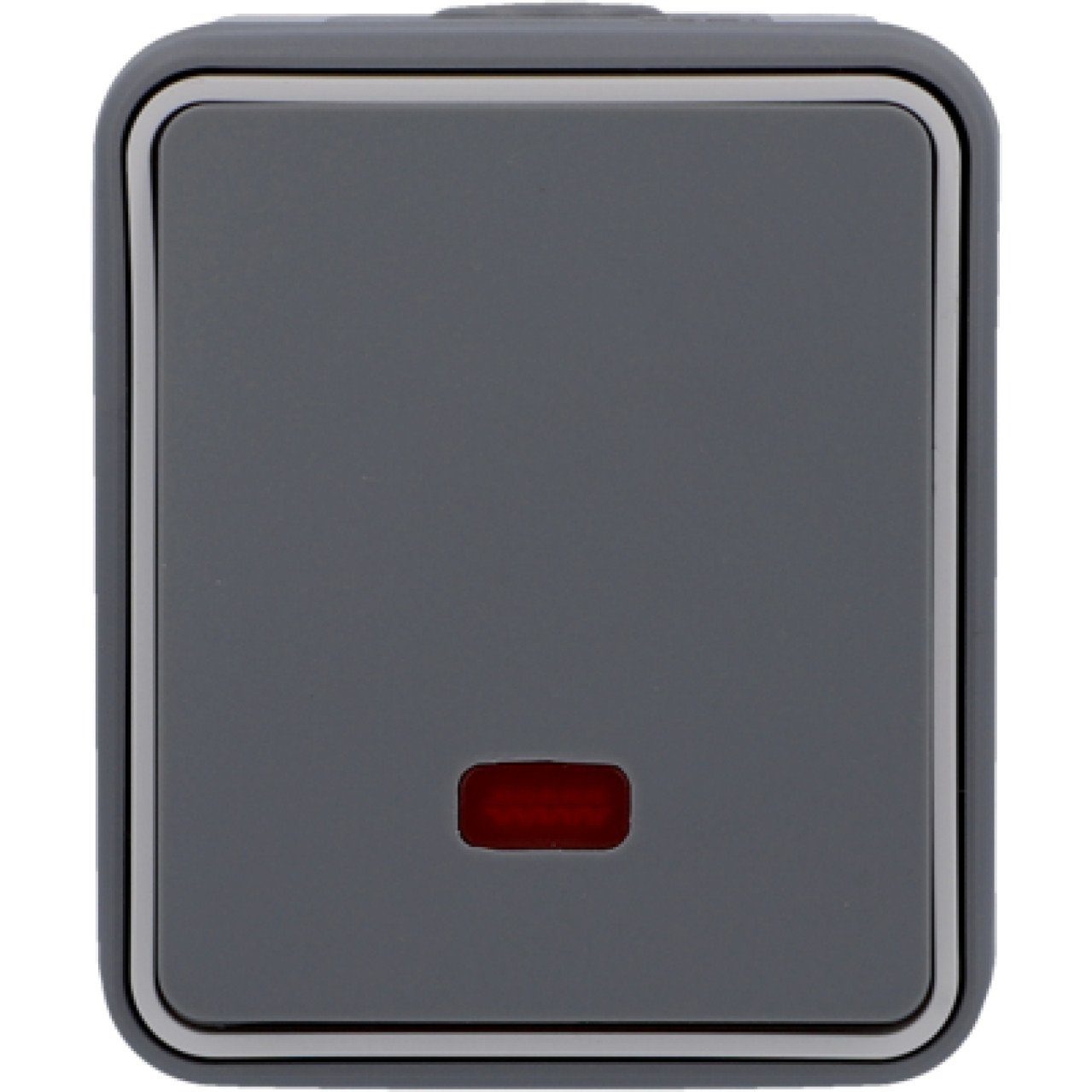 UNITEC Unitec Taster beleuchtet Feuchtraum Mini, Wandtaster