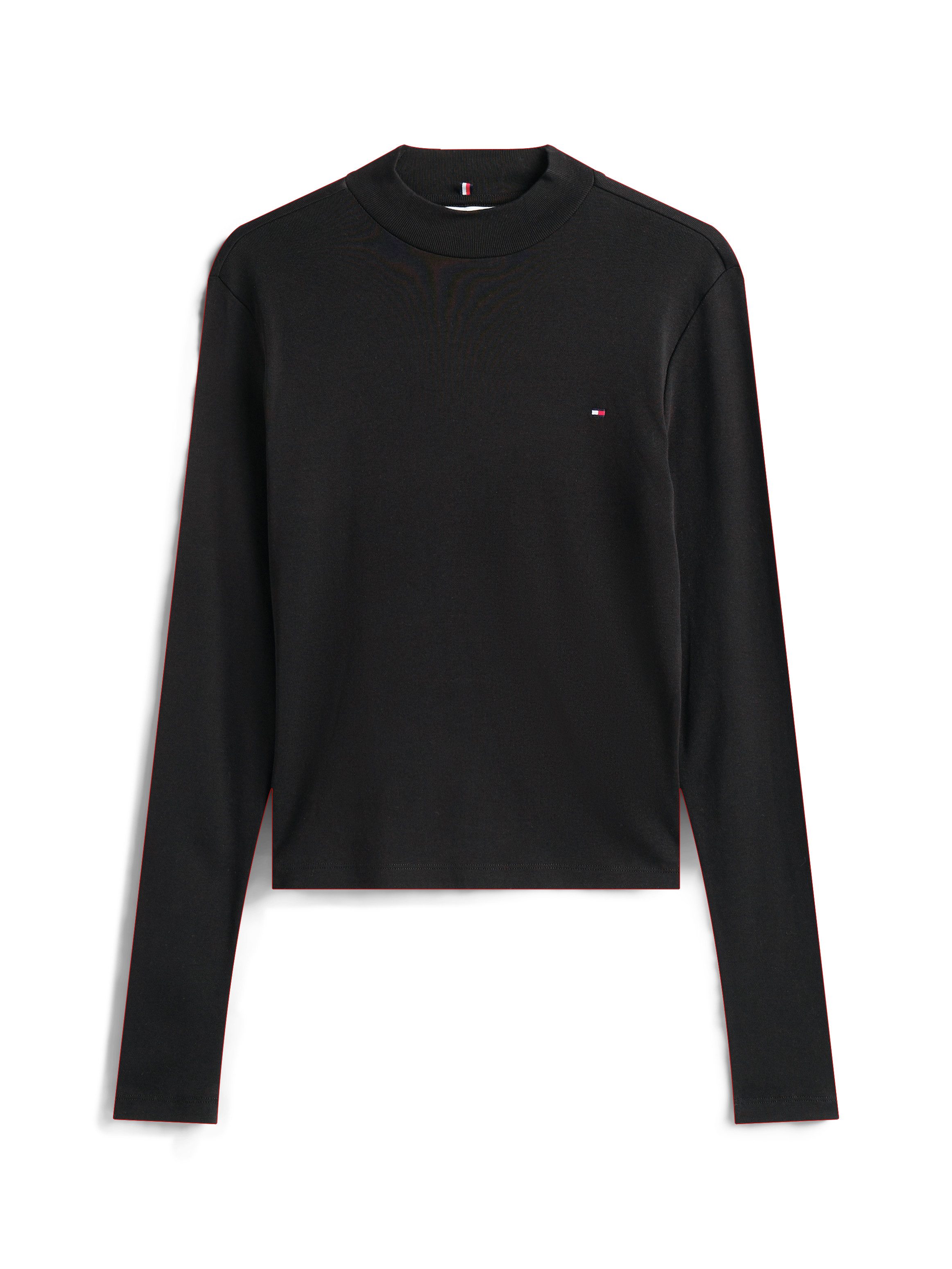 Tommy Hilfiger Langarmshirt SLIM CODY MOCK-NK LS Baumwolle, slim fit – Bild 4 von 5