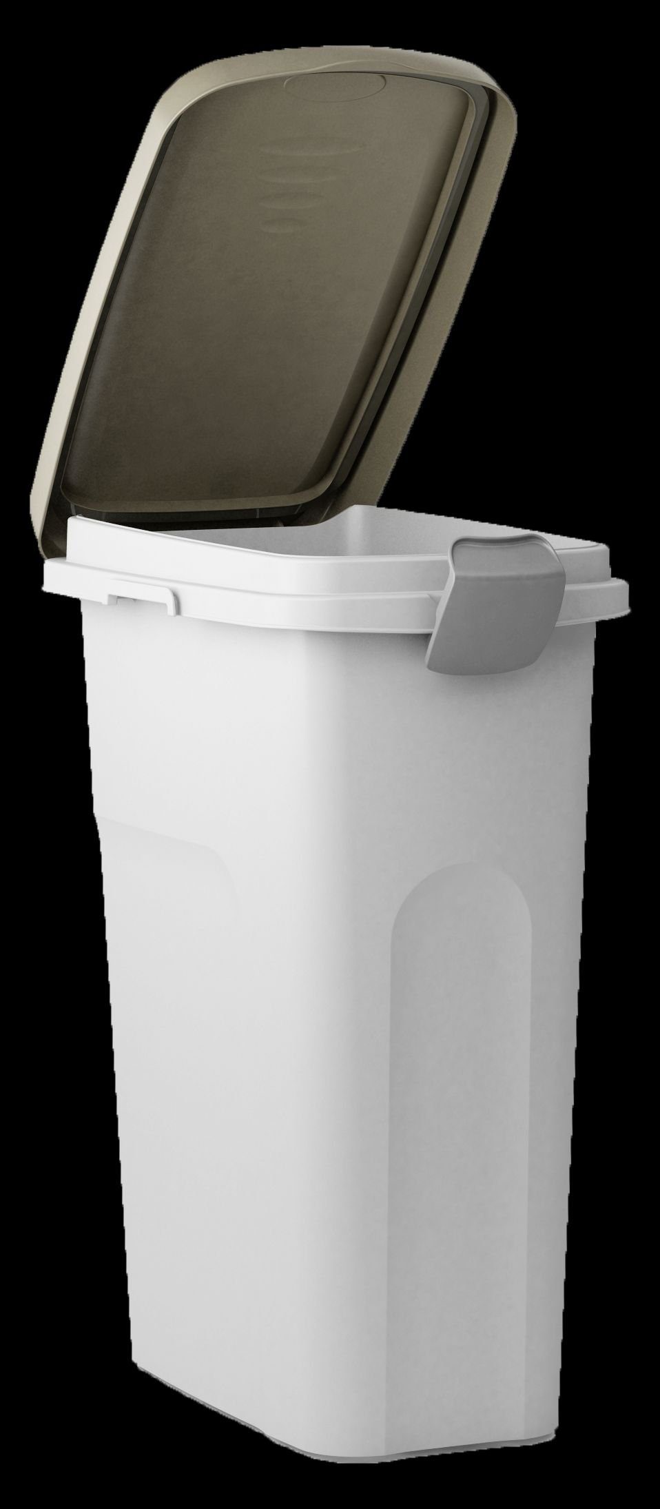 Futterstation Kerbl Futtercontainer (Trockenfutterbeh?lter, 15 lt, braun/wei) 80830