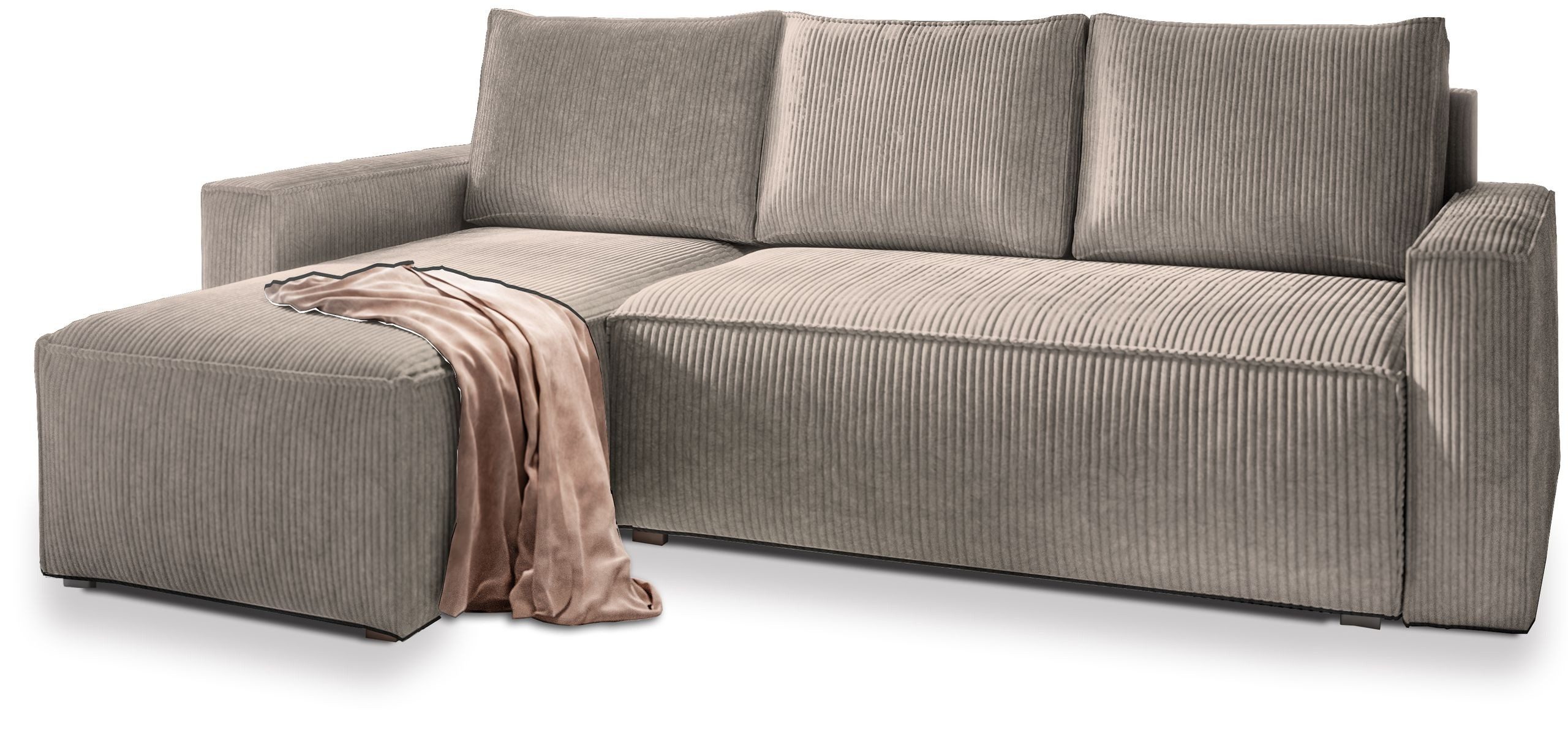 Masseno Ecksofa POTARO mit Schlaffunktion L-Form, Sofa mit Bettkasten günstig online kaufen