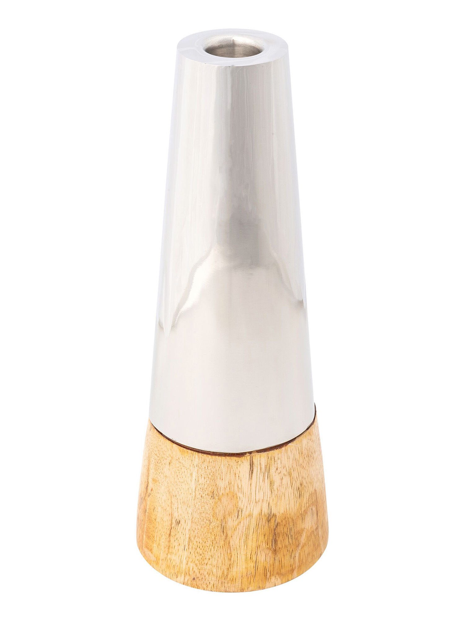 Georg Stiels Kerzenhalter aus Edelstahl/Mango-Holz, Geeignet günstig online kaufen