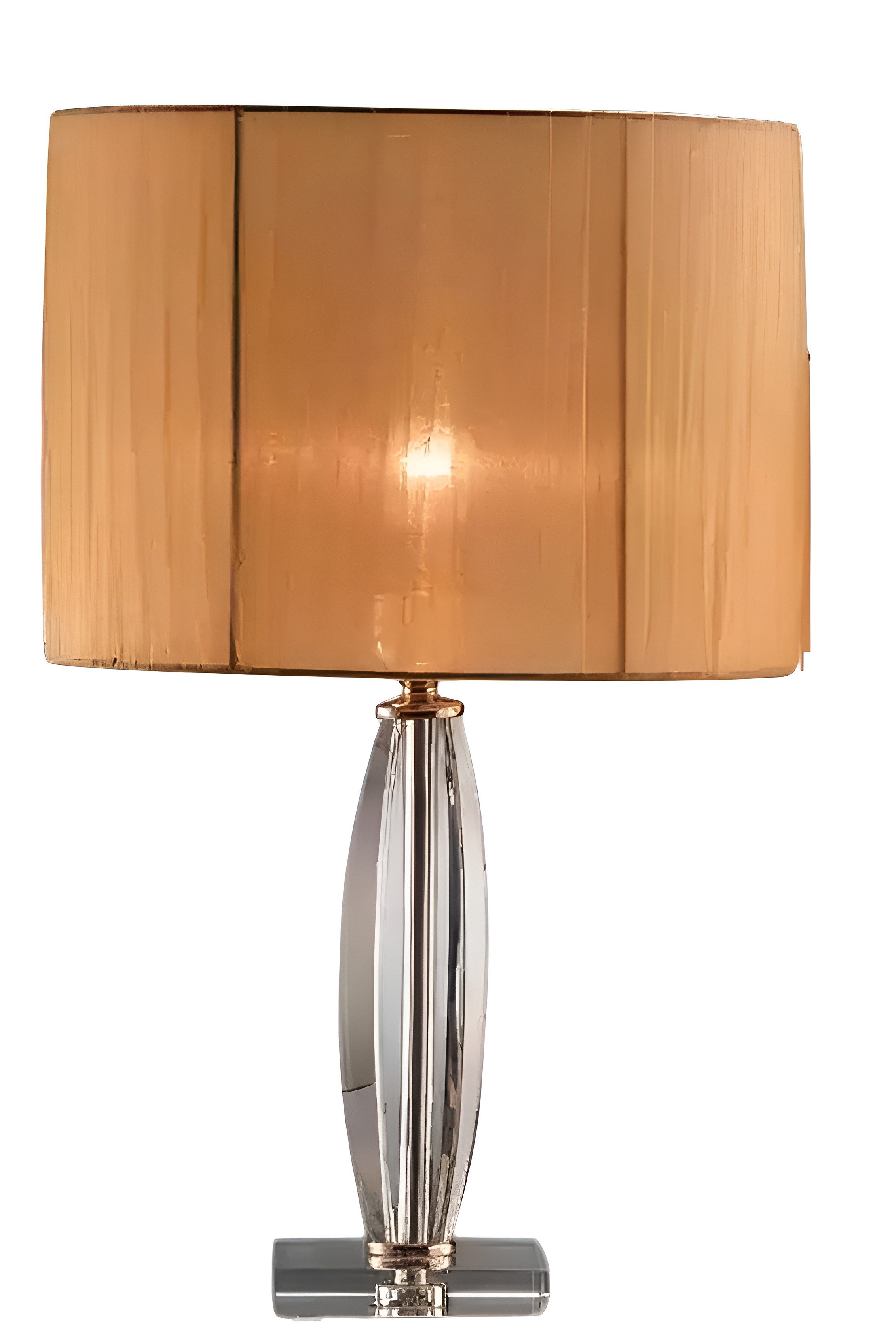 Xlmoebel Tischleuchte Antike Tischleuchte mit Kristallanhängern und filigranem Design, Hergestellt in Europa