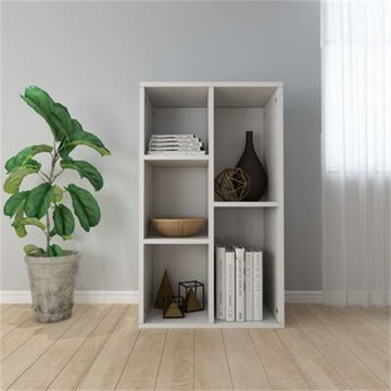DOTMALL Bücherregal Bücherregal,Sideboard,Hochglanz-Weiß, 50x25x80 cm, Holzwerkstoff