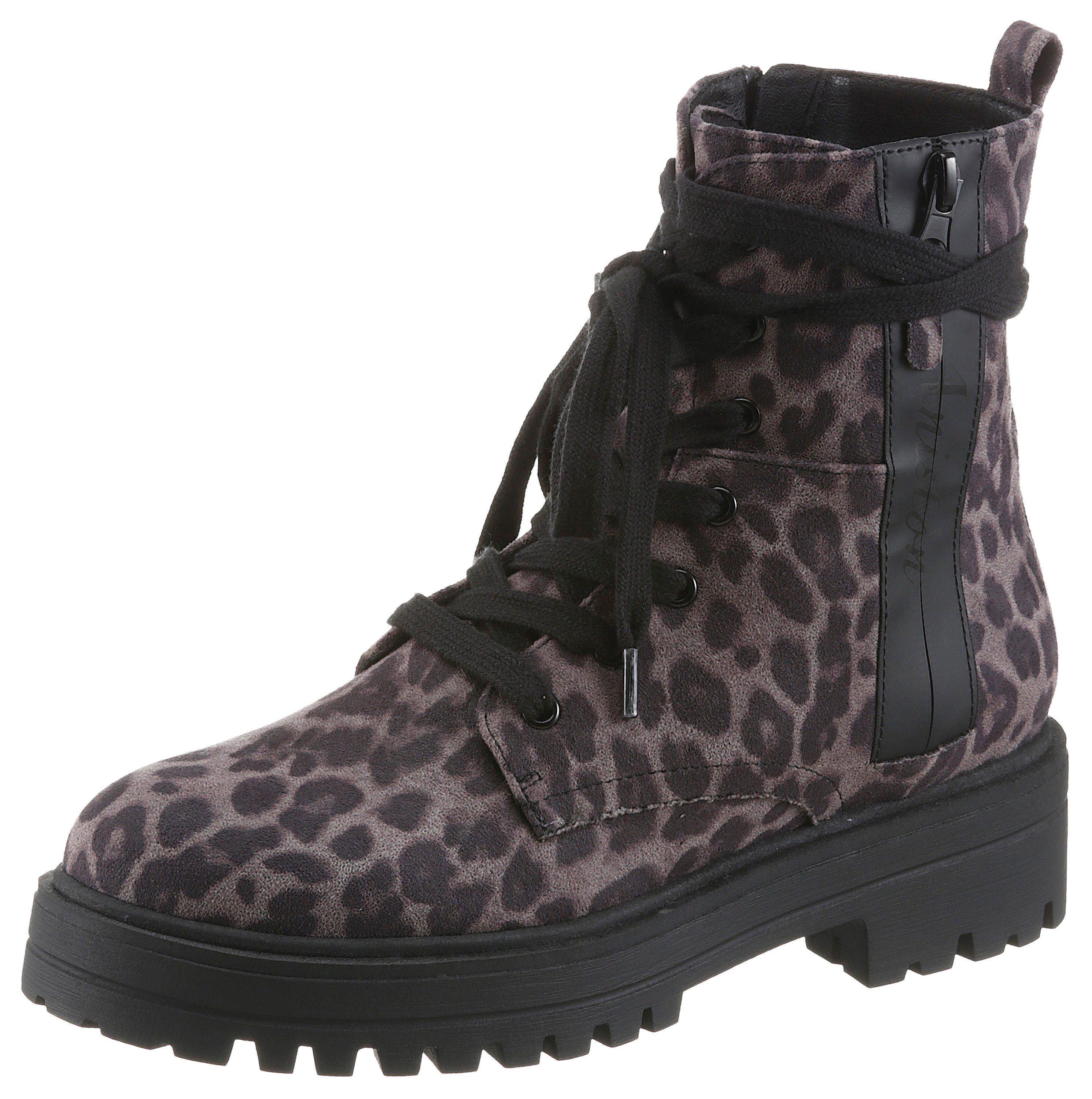 Aniston SHOES Schnürboots Ankle Boots mit Reißverschluss, im Animal Print - NEUE KOLLEKTION – Bild 3 von 5