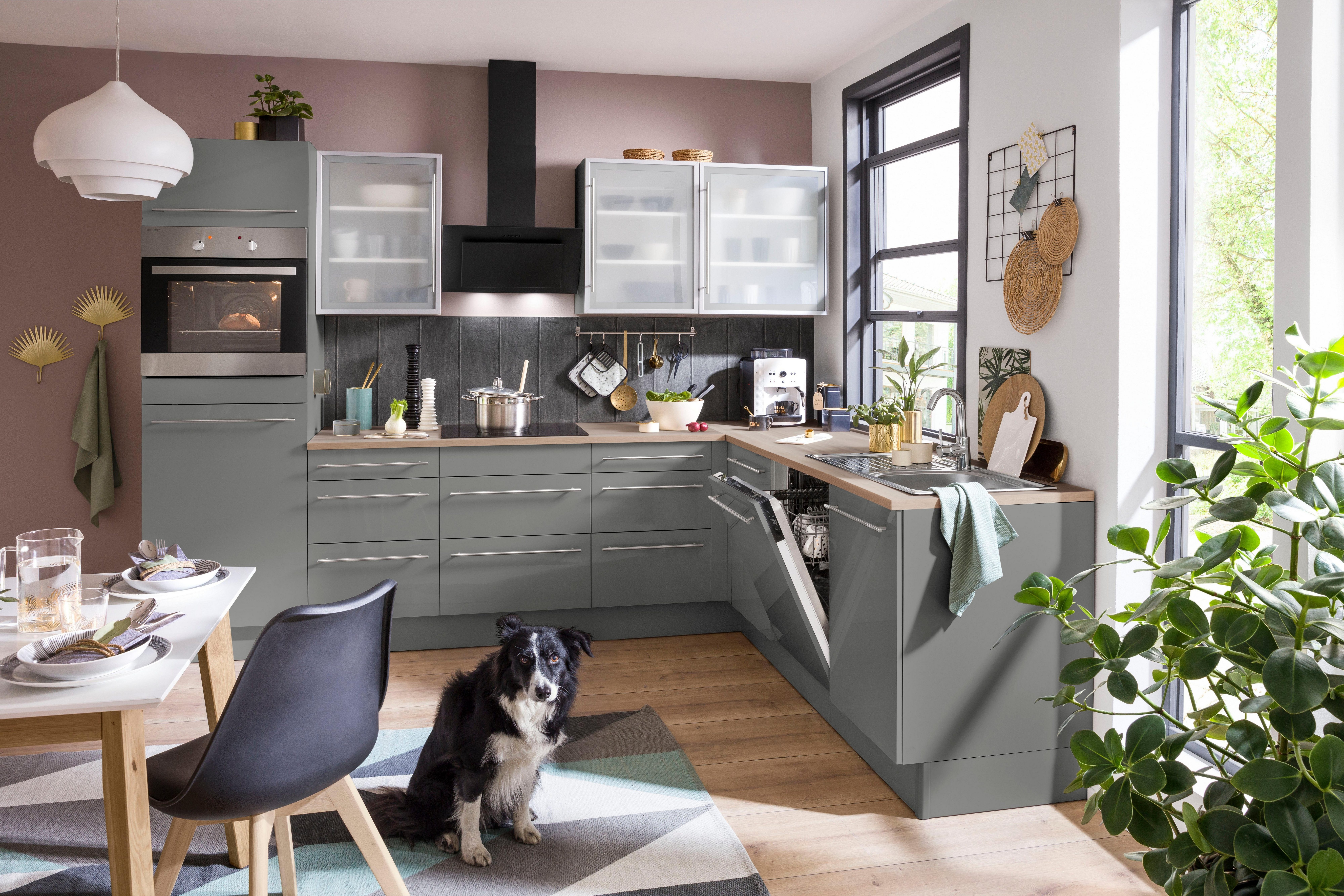 OPTIFIT Winkelküche "Bern", Stellbreite 285x225 cm, wahlweise mit E-Geräten günstig online kaufen