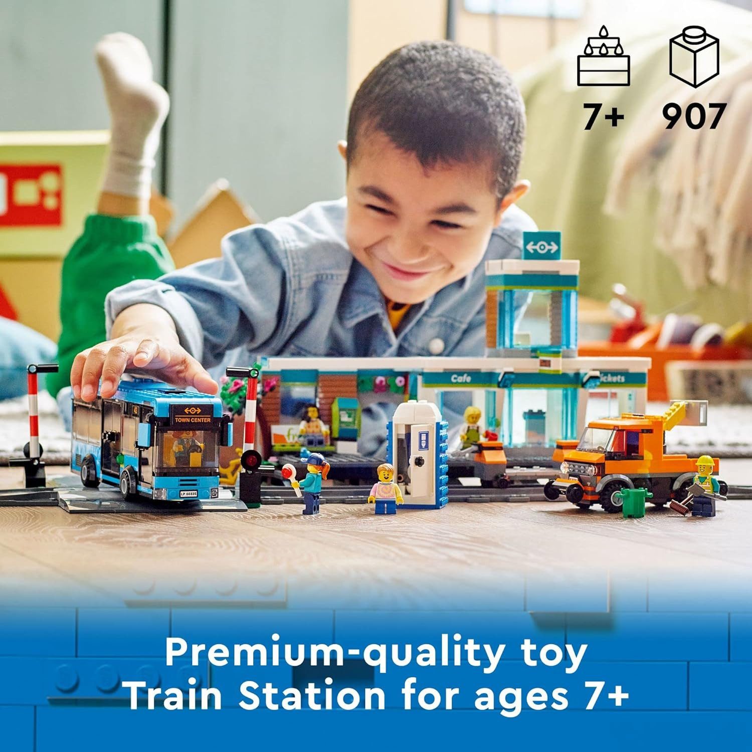 LEGO® City Bahnhof (60335) Spielbausteine, (907 St)