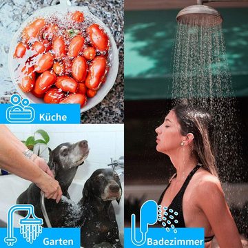 yozhiqu Küchenarmatur-Filterkopf 15-stufiger Hochleistungs-Universal-Duschwasserreiniger (1 St), leistungsstarke Entfernung von Chlor, Schwermetallen und Fluorid