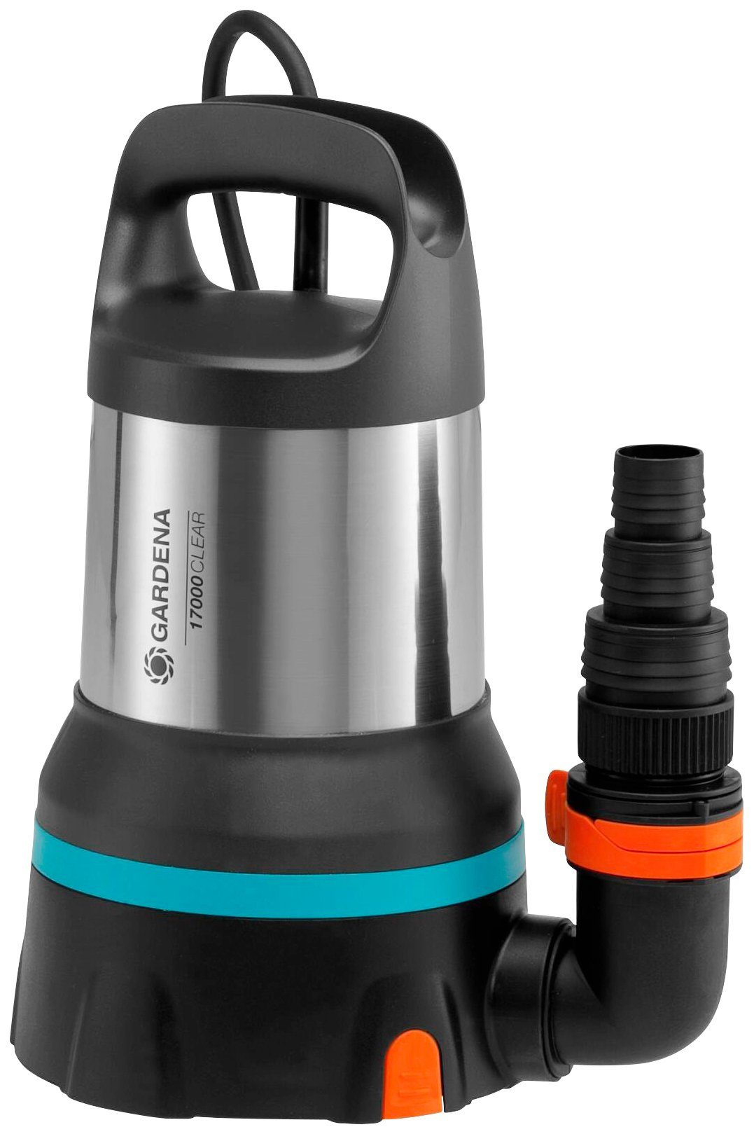 GARDENA Klarwasserpumpe Tauchpumpe 17000 Aquasensor, 9036-20, 17000 l/h max. Fördermenge