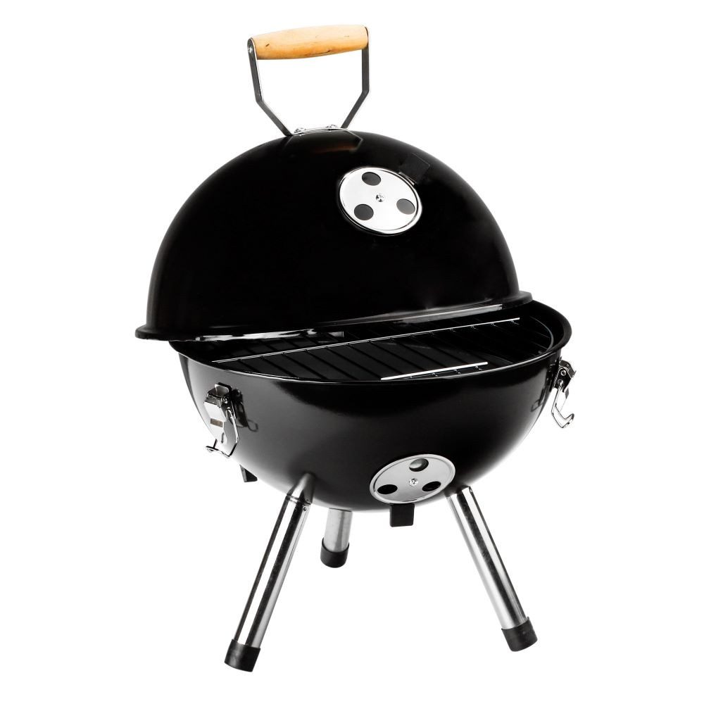 Haushalt International Campingstuhl Haushalt International Mini-Kugelgrill in schwarz