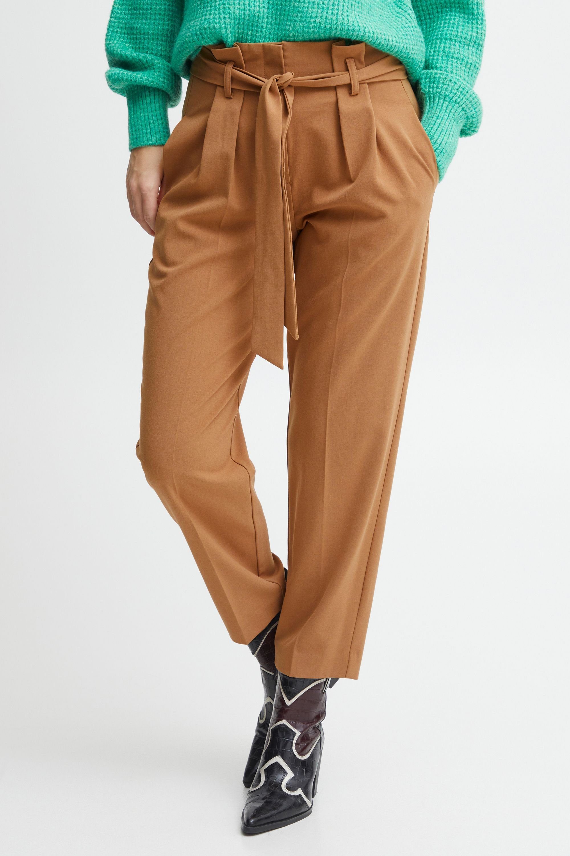 b.young Stoffhose BYDANTA BELT PANTS - 20812656 Toasted Coconut (181029)