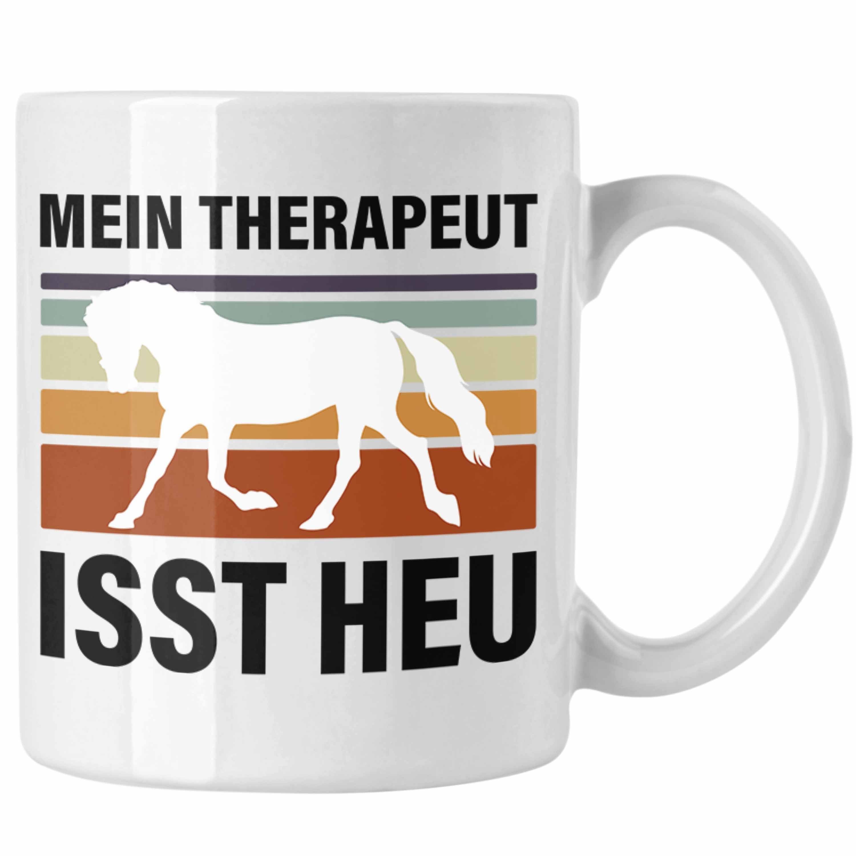 Isst Tasse Pferde Geschenk Geschenke Lustig Mein Reiterin Mädchen Pferde - Heu Weiss Tasse Trendation Pferdeliebhaber Trendation Therapeut