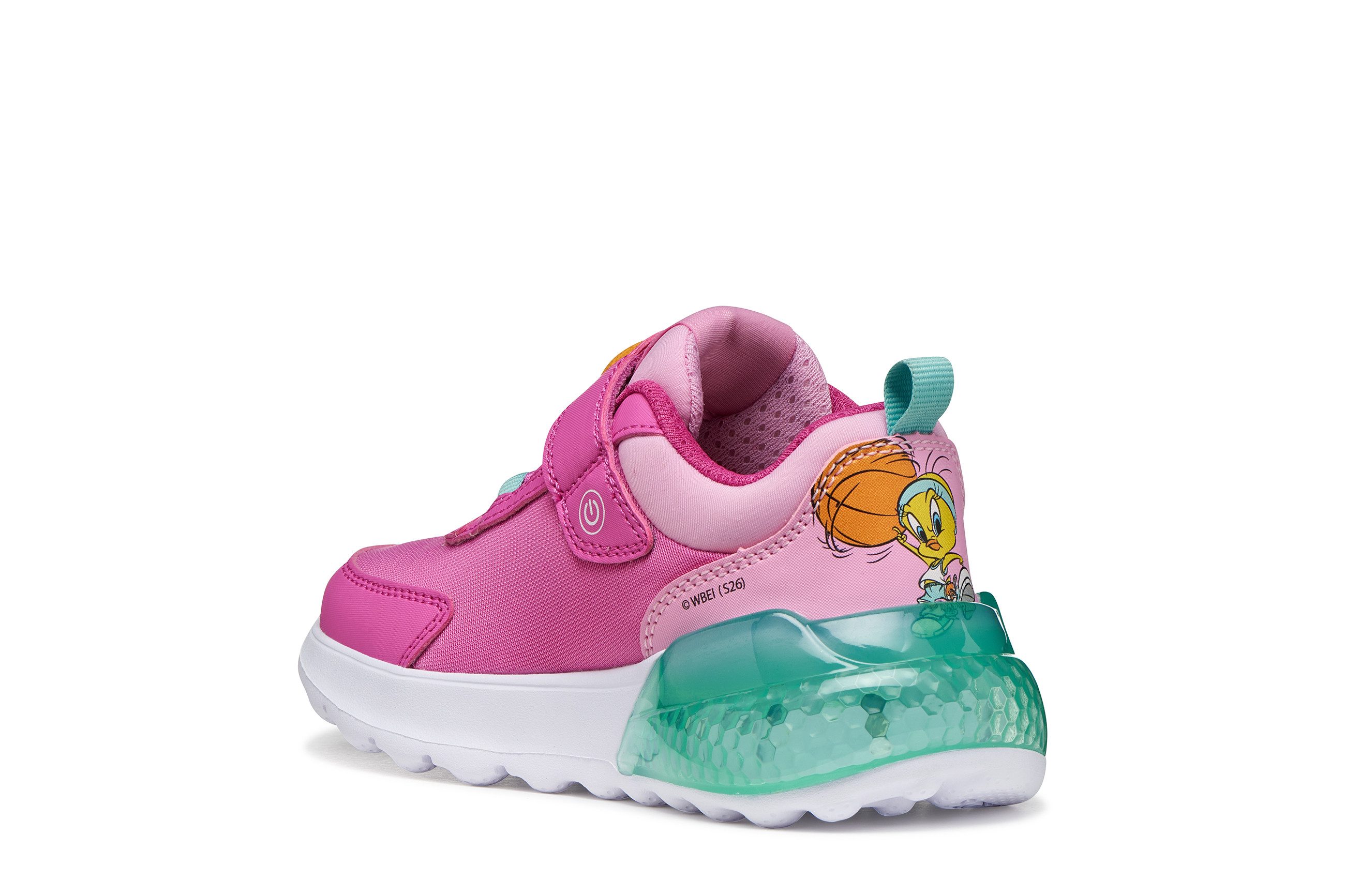 Geox Blinkschuh J ACTIVART ILLUMINUS Sneaker Halbschuh, Klettschuh, Blinkfunktion, Größenschablone zum Download – Bild 2 von 5