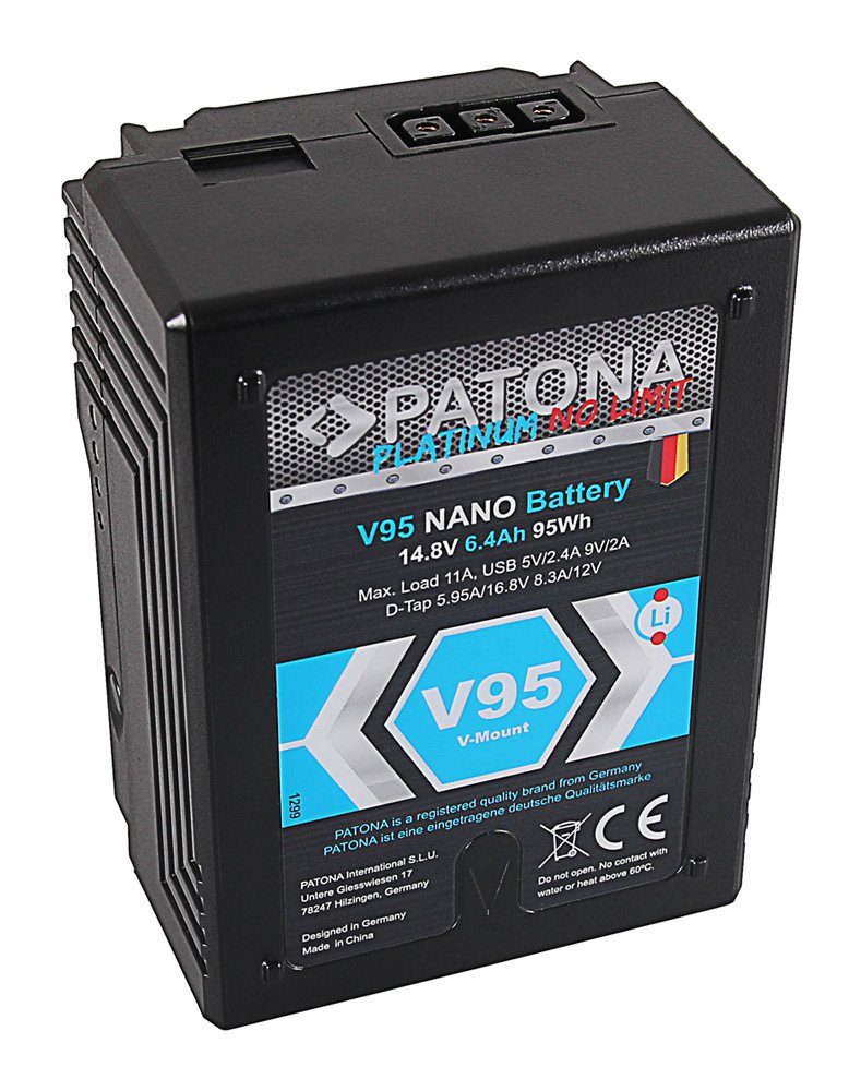 Patona Patona Platinum V95 NANO V-Mount Akku D-Tap Ersatz-Akku 95 Wh für Akku