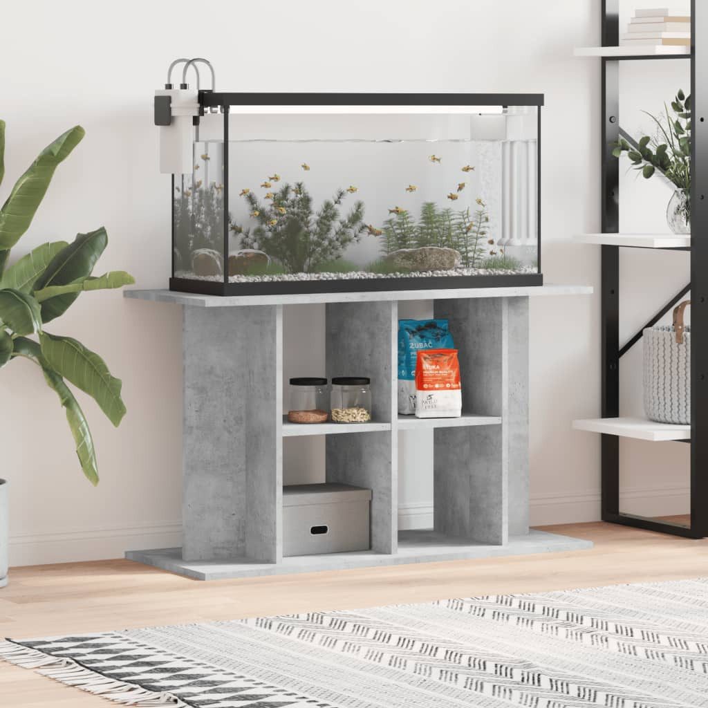 vidaXL Aquariumunterschrank Aquariumständer Betongrau 100x40x60 cm günstig online kaufen