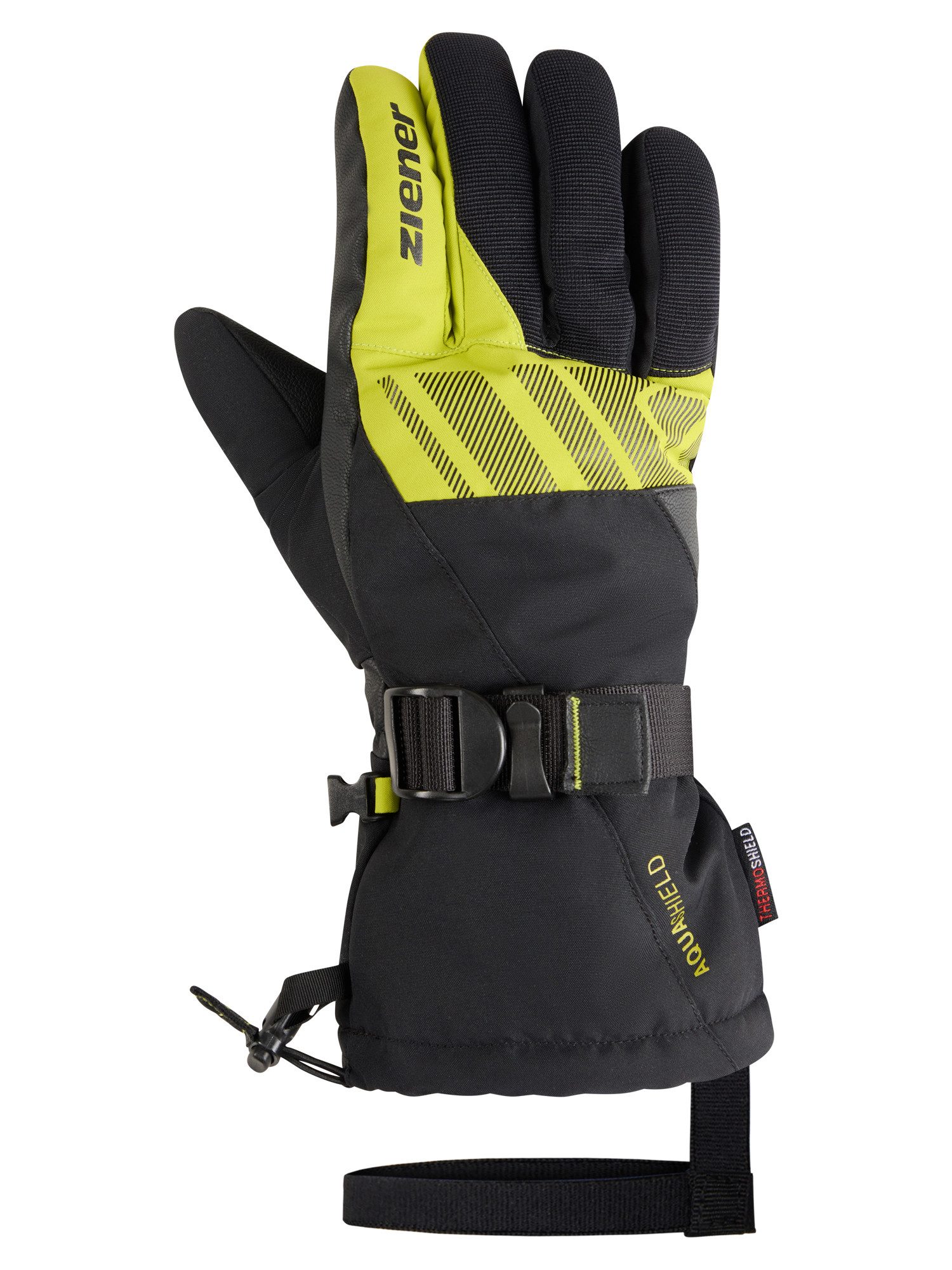 Ziener Skihandschuhe GHALION-Z AQUASHIELD® wasserdicht, winddicht, atmungsaktiv, warmes Futter, lange Stulpe