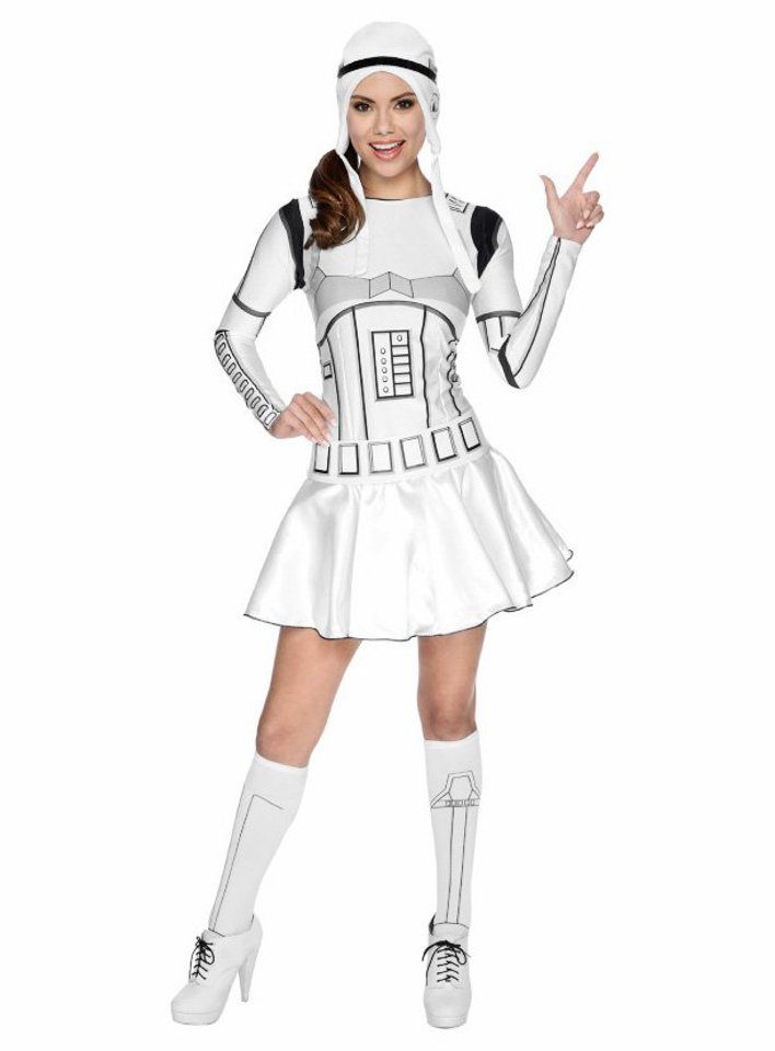 Rubie´s Kostüm Miss Stormtrooper Kostüm, Original Lizenzprodukt aus dem “Star Wars”-Universum
