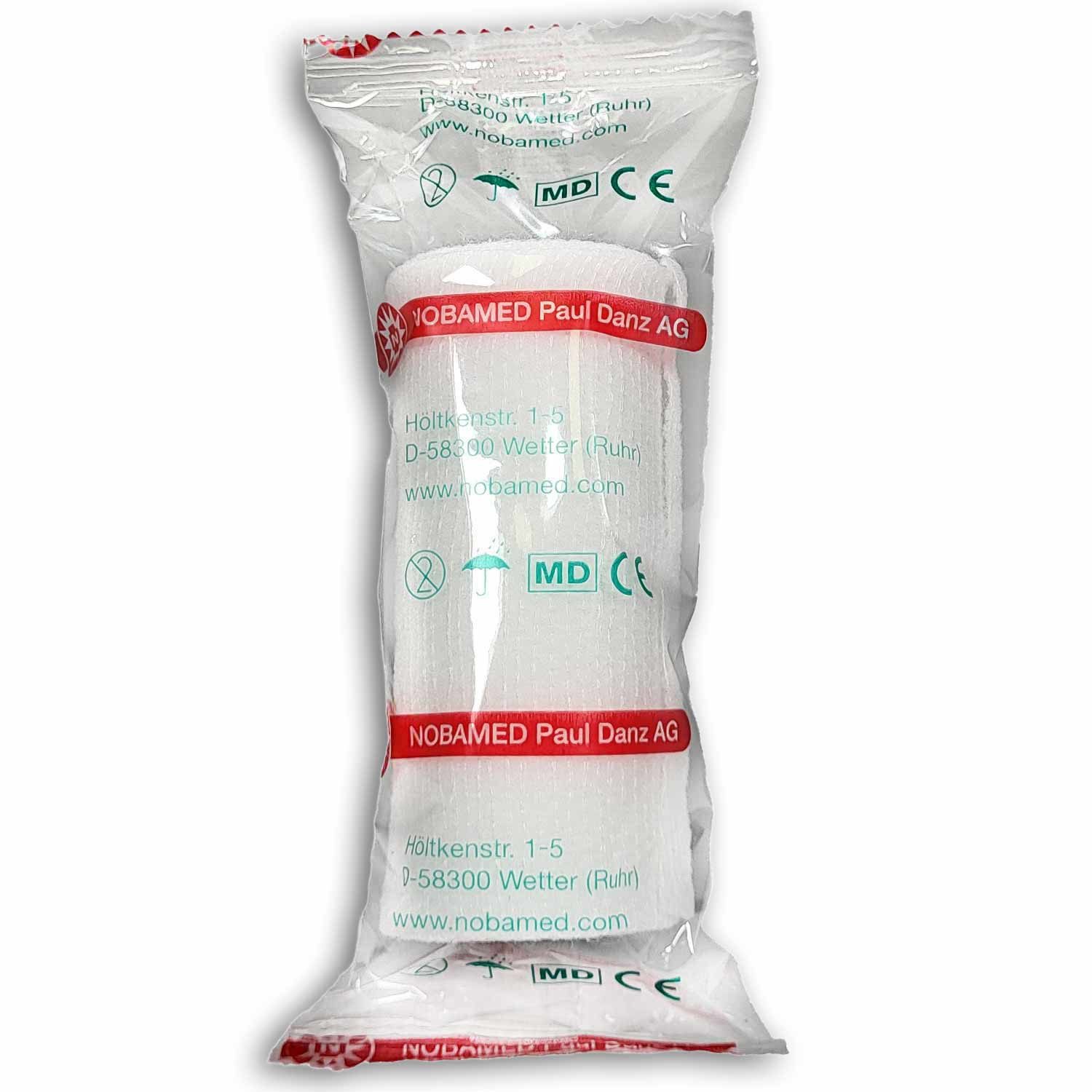 NOBAMED Paul Danz AG Erste-Hilfe-Set NOBAMED NOBAFIX Fixierbinde in Folie 8 cm x 4 m, (1 St), für Gelenke und Körperrundungen