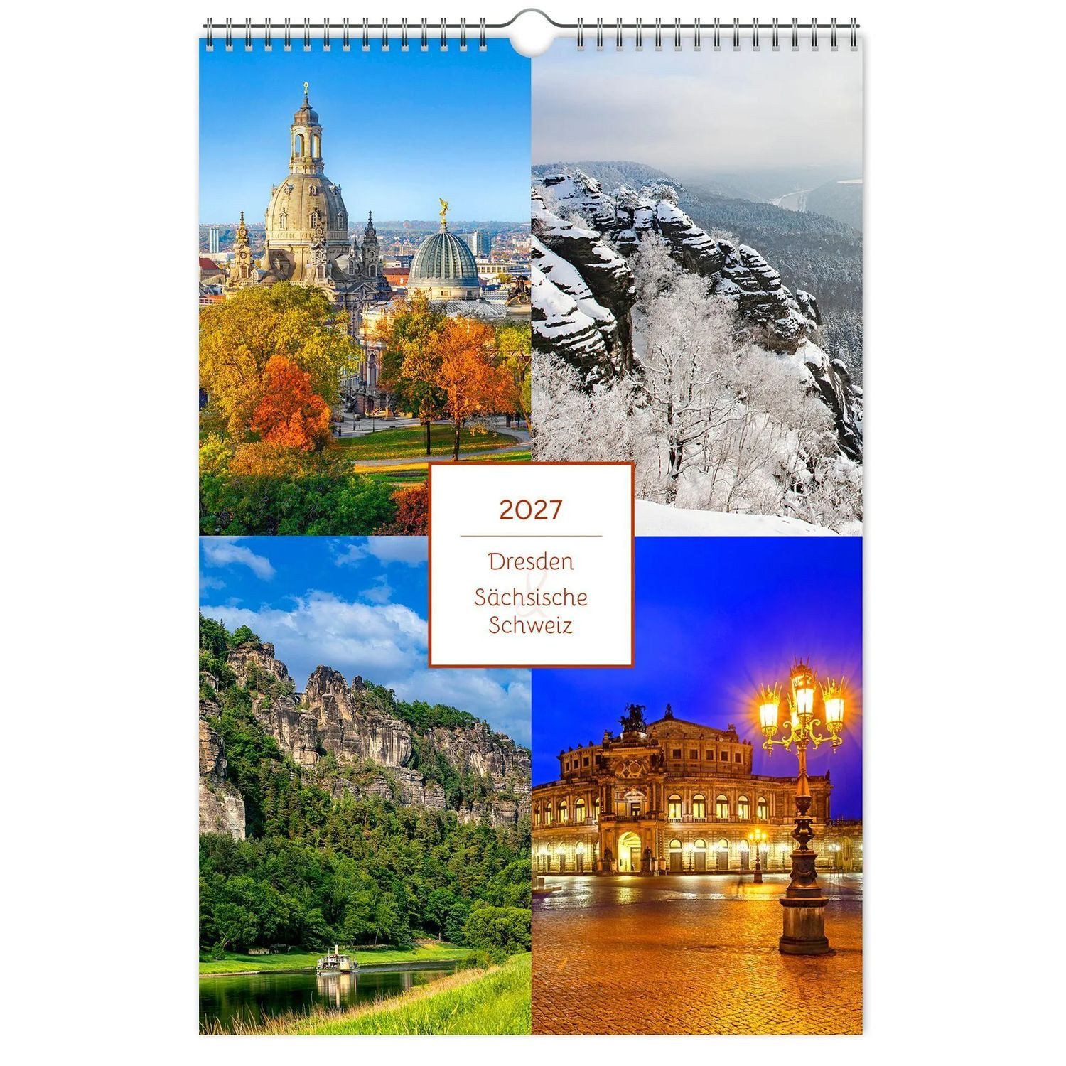 Schubert Wandkalender Kalender Dresden und Sächsische Schweiz 2027