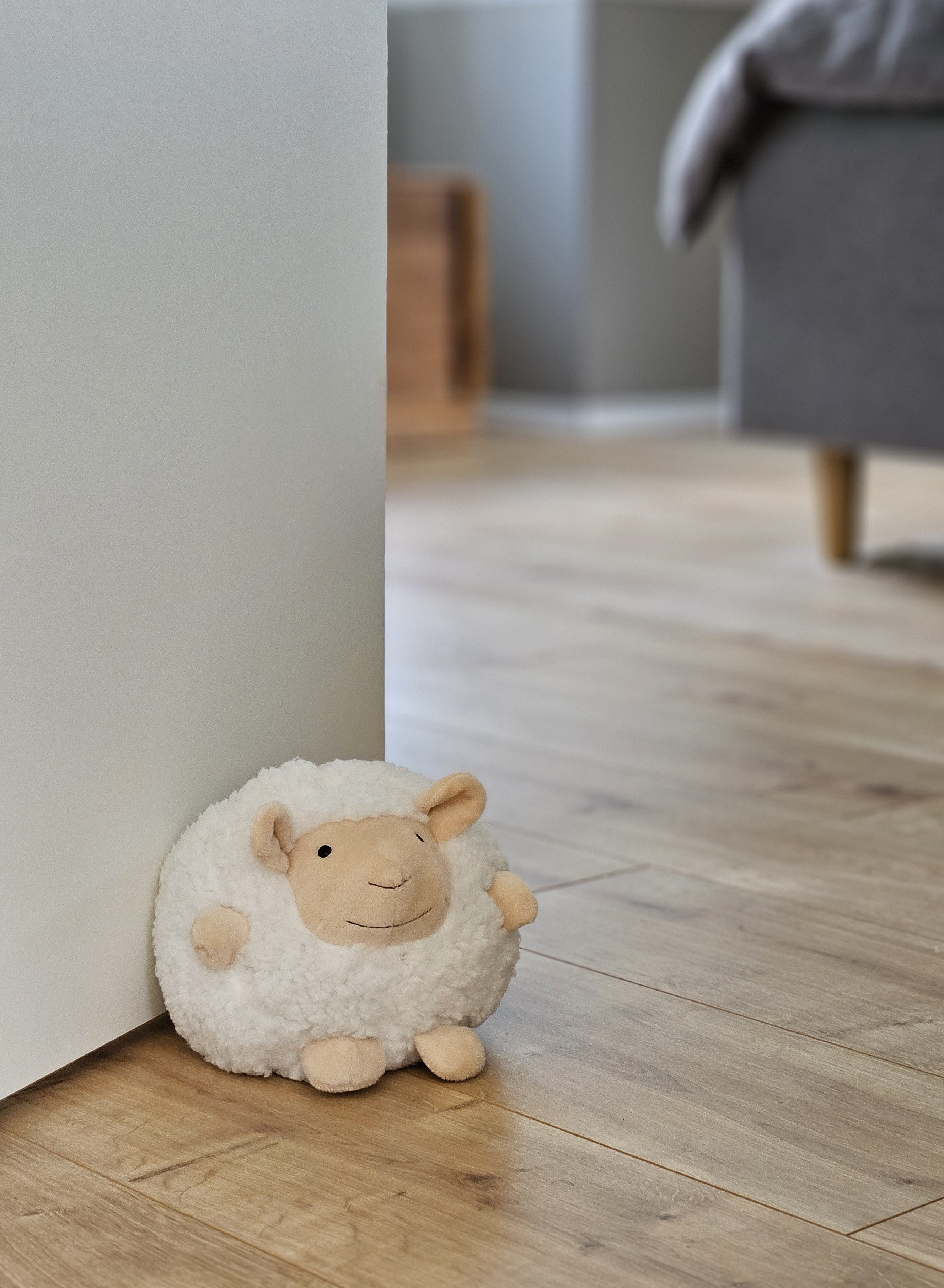 Meinposten Türstopper Schaf Tiermotiv weiß 1 kg Türhalter Gewicht Türsack Fensterstopper (1 St)
