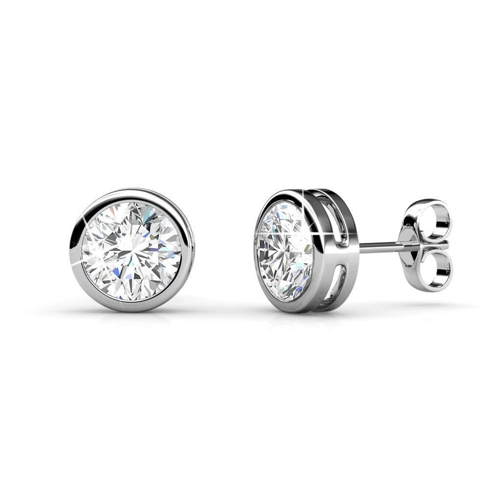 ROUGEMONT Paar Ohrstecker Funkelnde Damen Ohrstecker 925 Sterling Silber 18 günstig online kaufen